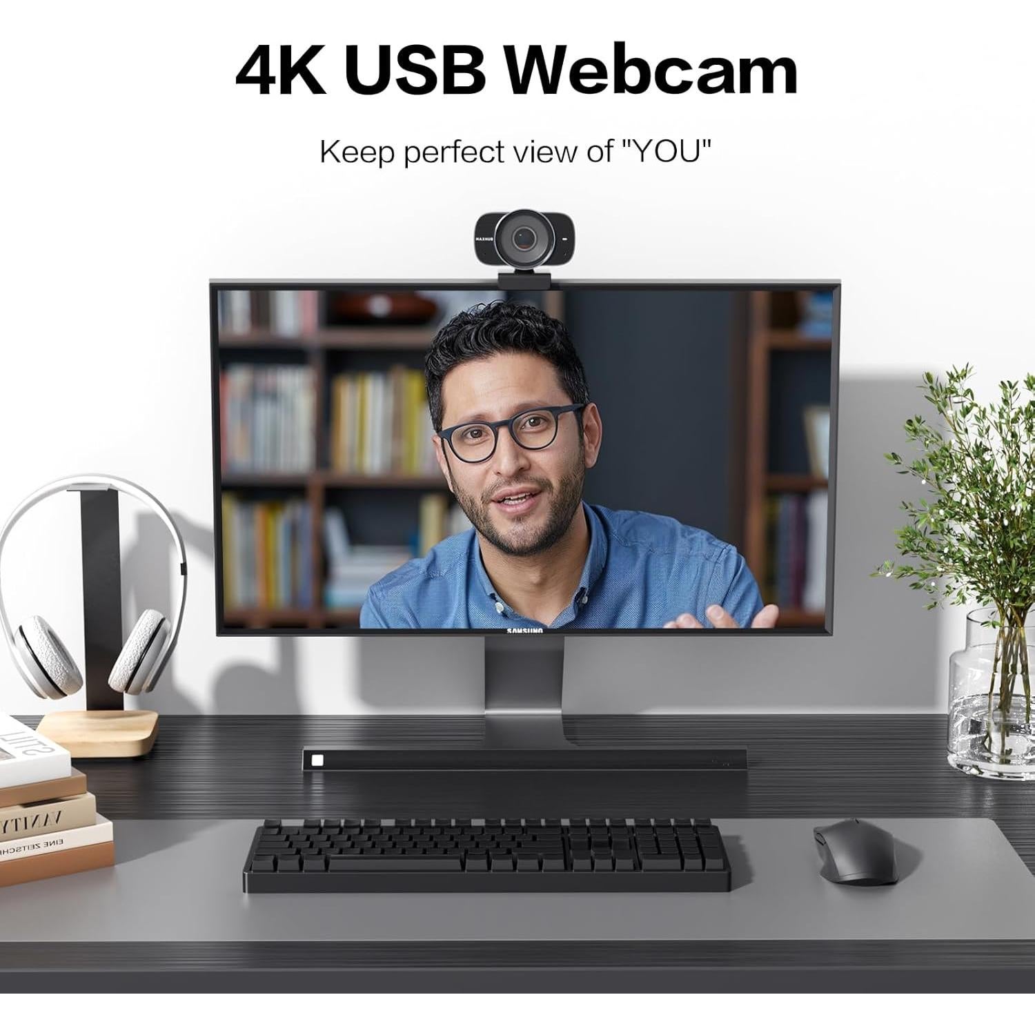 Cámara Web 4K MAXHUB UC W31 USB con Enfoque Automático