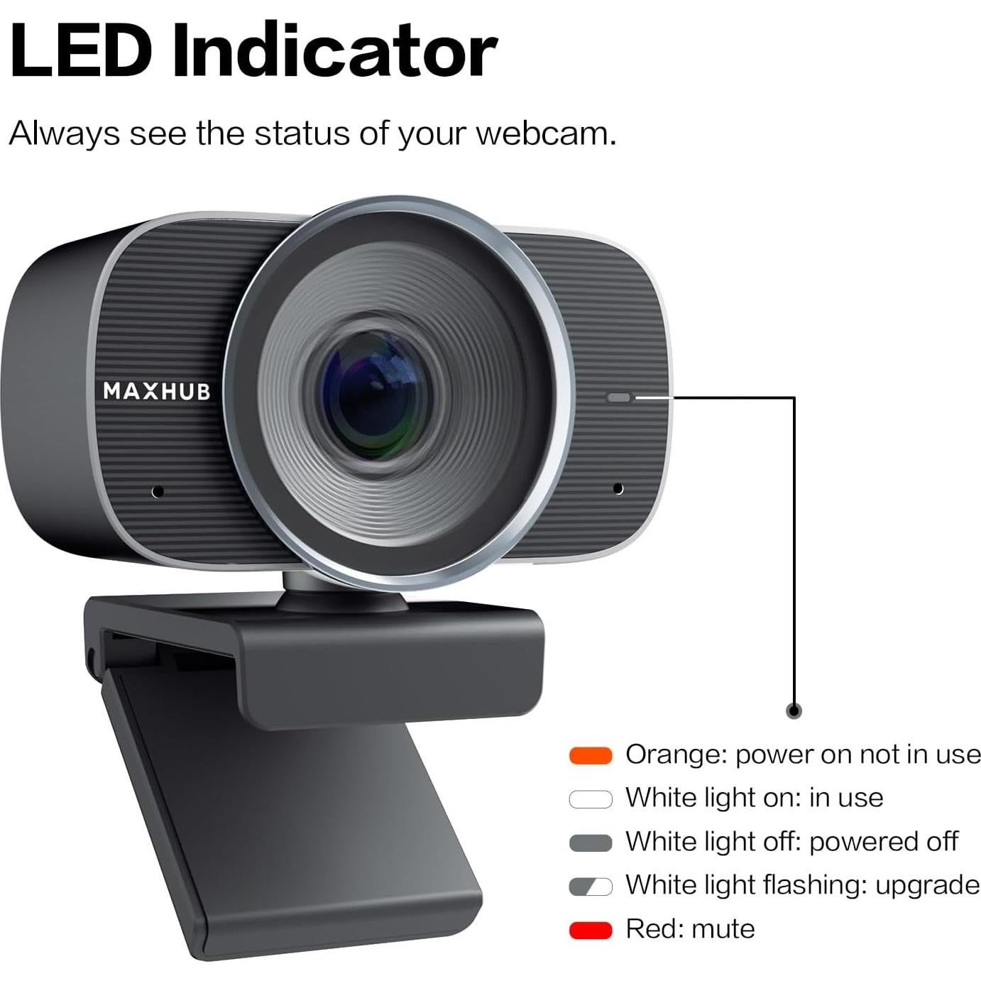 Cámara Web 4K MAXHUB UC W31 USB con Enfoque Automático