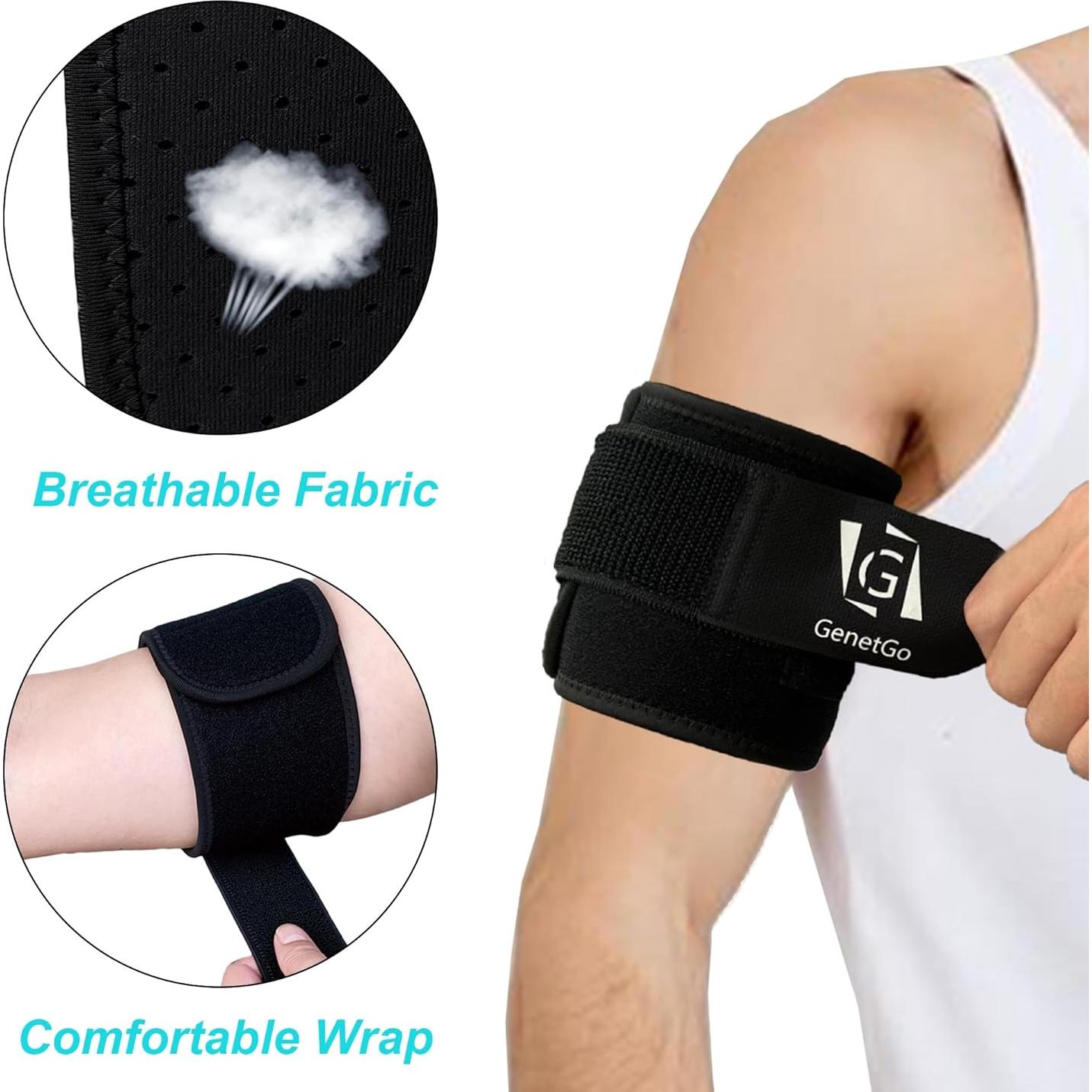 Manga de Compresión GenetGo para Tendinitis de Bíceps y Tríceps