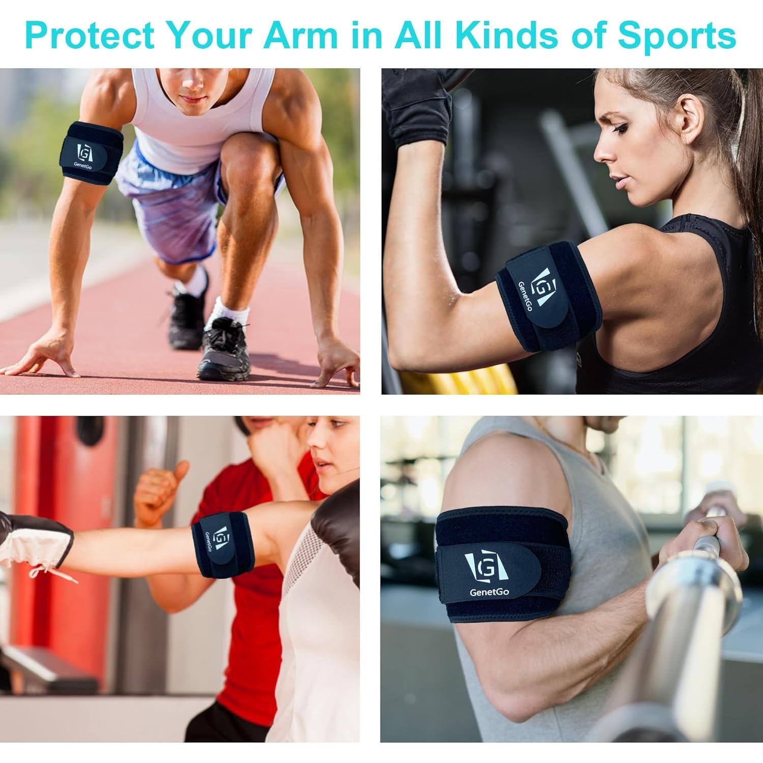 Manga de Compresión GenetGo para Tendinitis de Bíceps y Tríceps