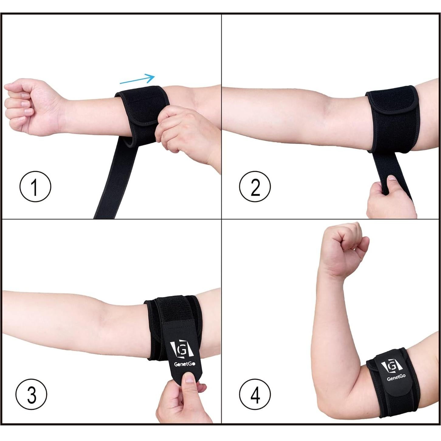 Manga de Compresión GenetGo para Tendinitis de Bíceps y Tríceps