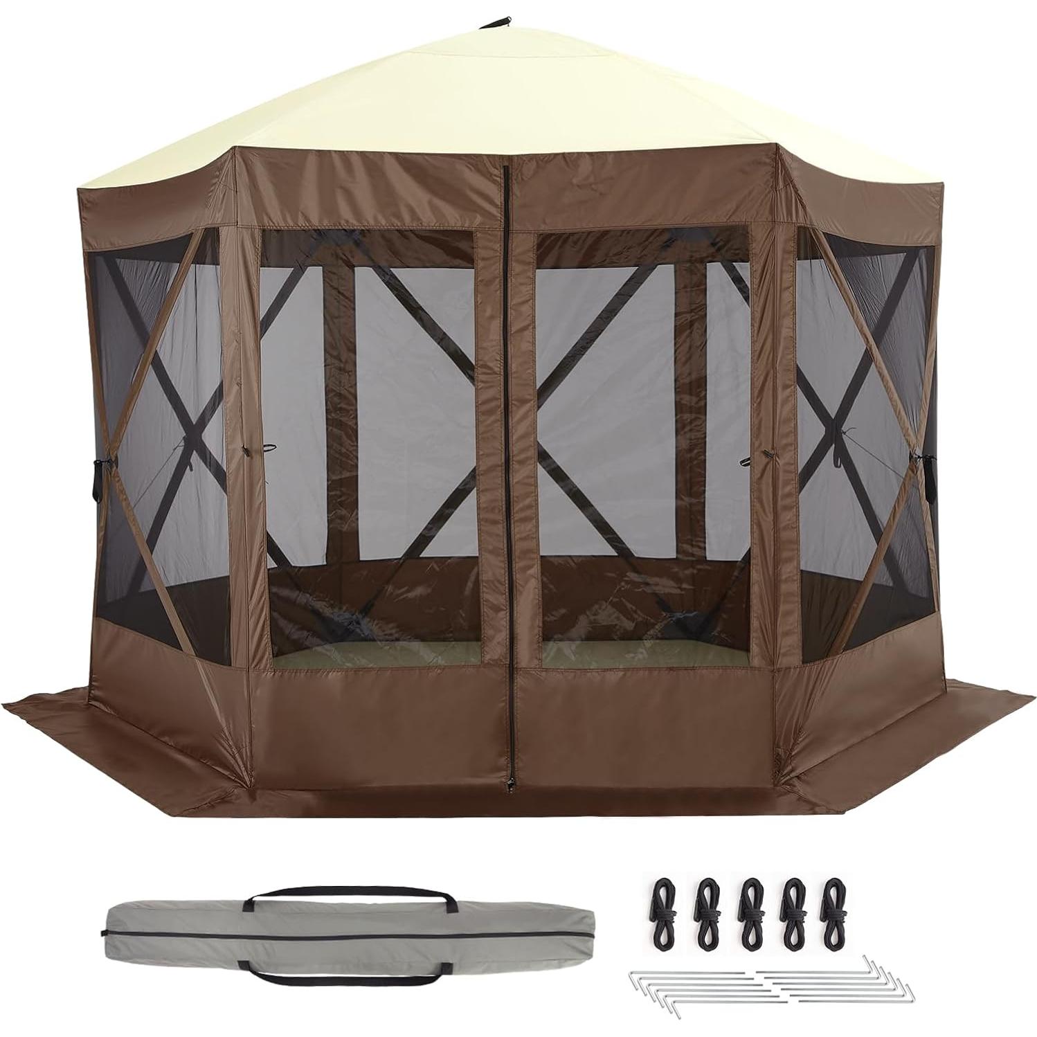 Gazebo Plegable Hipicute 3.05x3.05m Impermeable con Mosquitera