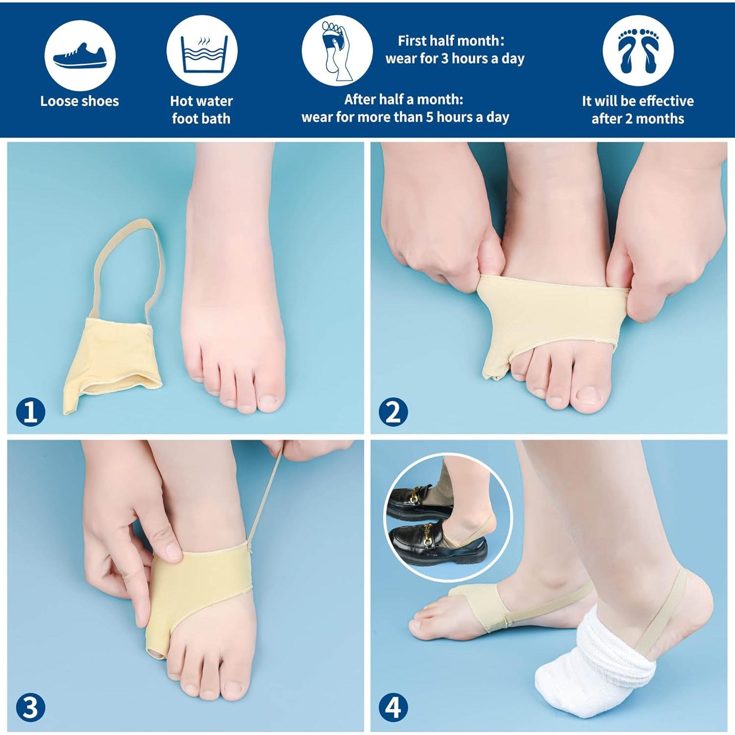 Corrector de Bunionete DYKOOK con Almohadillas de Gel Talla S