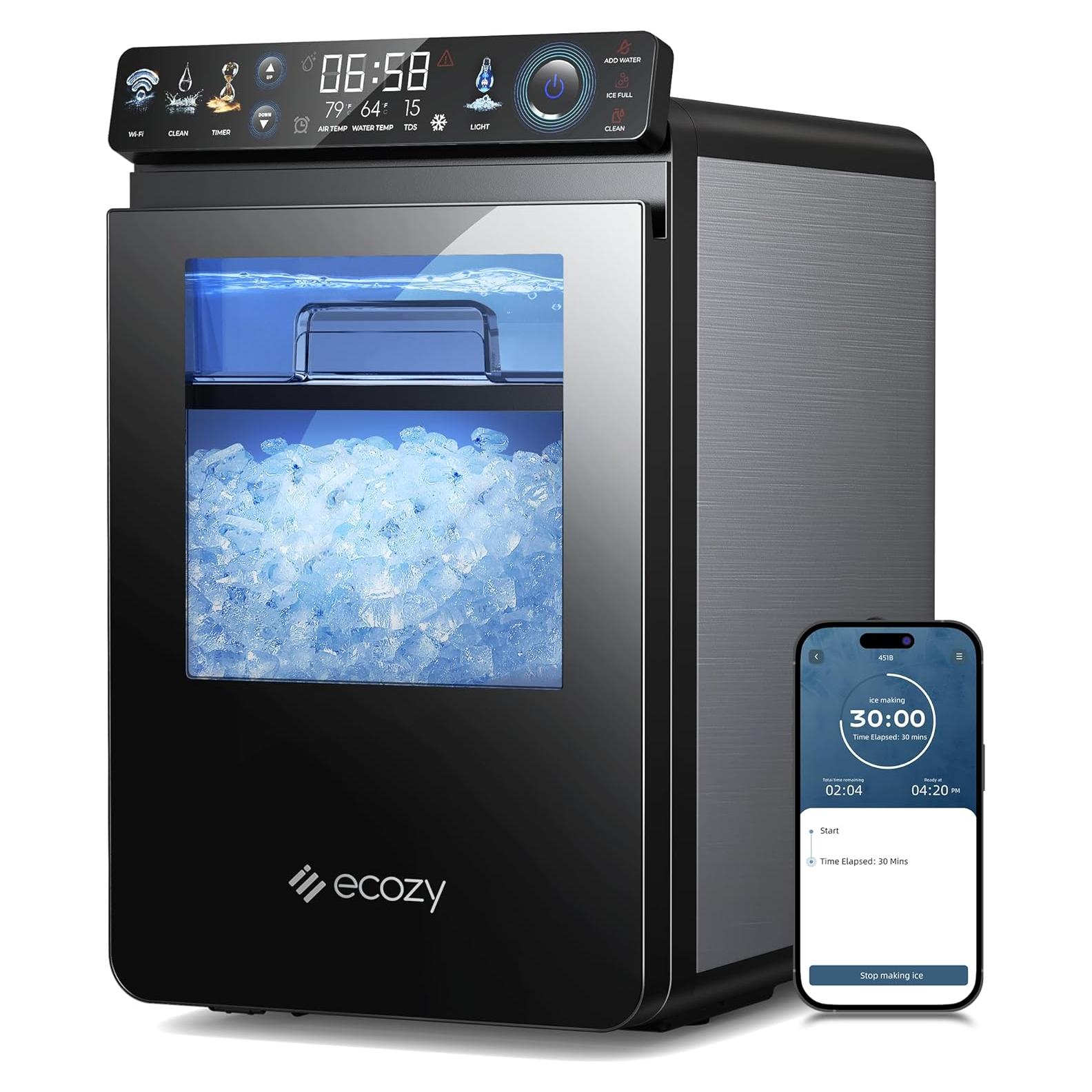 Máquina de Hielo Ecozy IM-NS451B 19.96 kg Acero Inoxidable