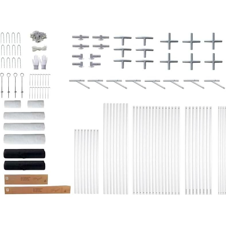 20'x20' Party Tent, Wedding Tents, Event Tents for Parties Heavy Duty, Carpas para Fiestas with Removable Sidewalls and Roll-up Doors, 20x20 Large Canopy Tent with Carry Bag, Waterproof, White