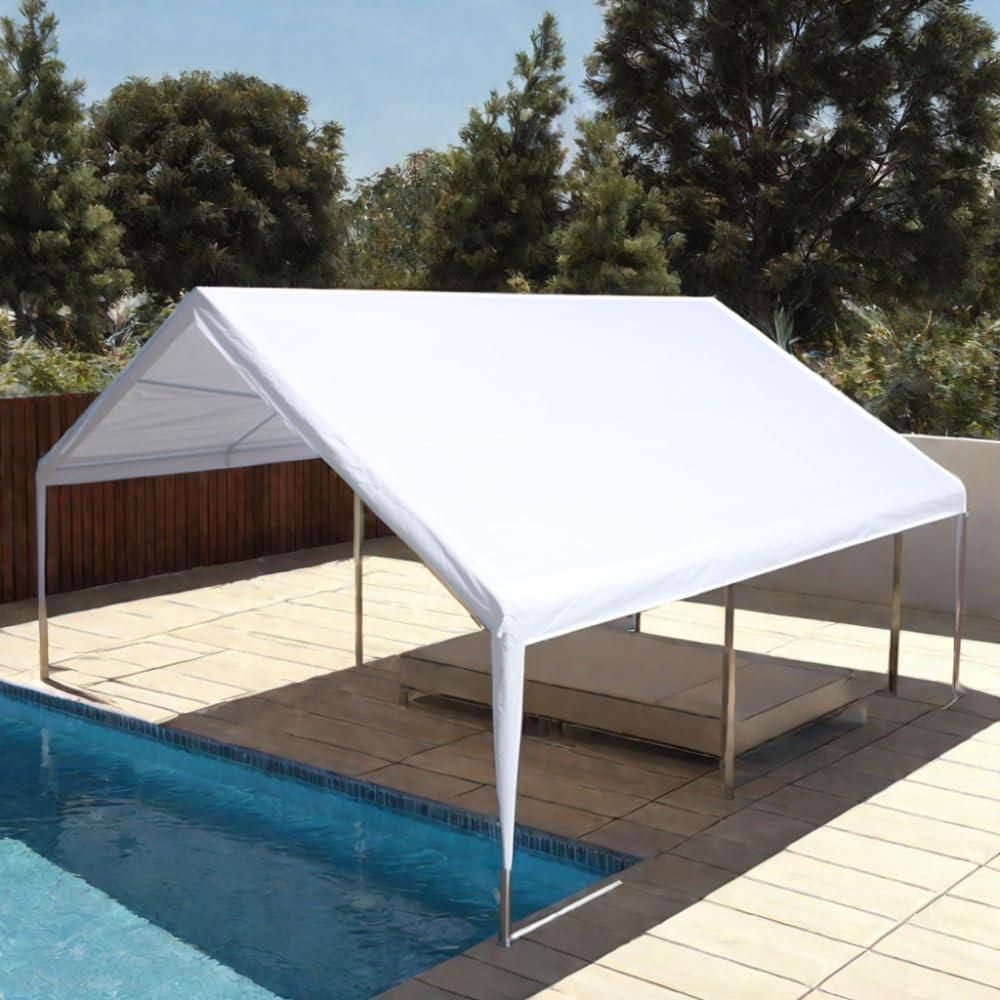 20'x20' Party Tent, Wedding Tents, Event Tents for Parties Heavy Duty, Carpas para Fiestas with Removable Sidewalls and Roll-up Doors, 20x20 Large Canopy Tent with Carry Bag, Waterproof, White