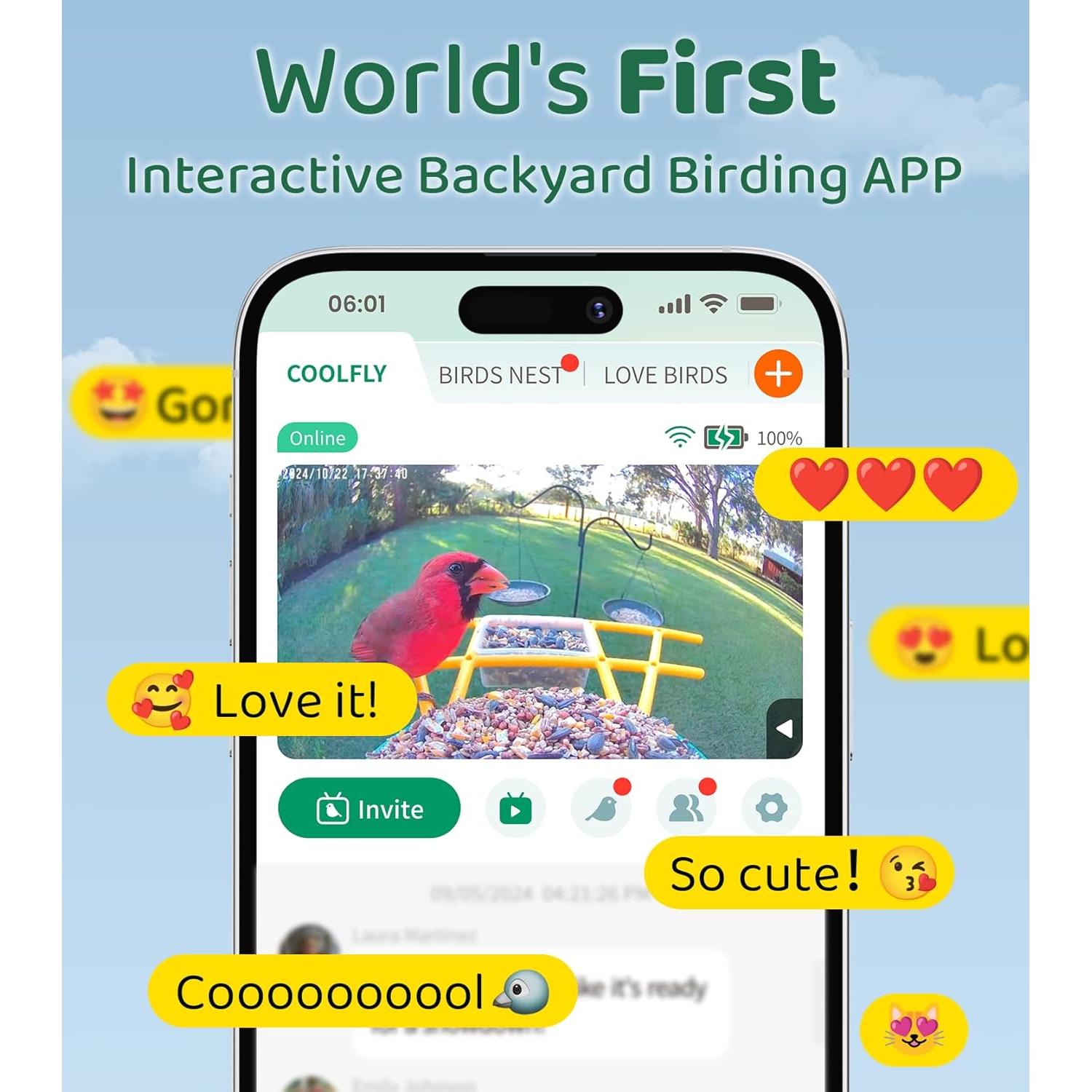 Alimentador de Aves HIXX HiCIRCLE Solar con Cámara HD