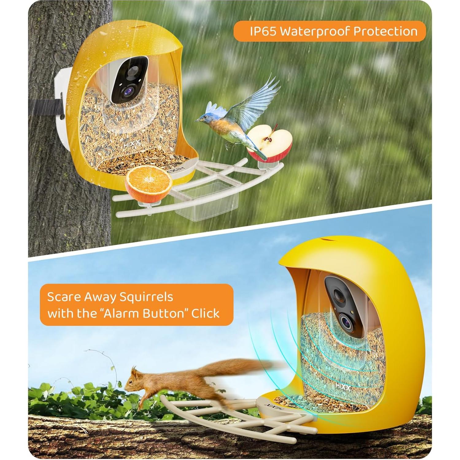 Alimentador de Aves HIXX HiCIRCLE Solar con Cámara HD