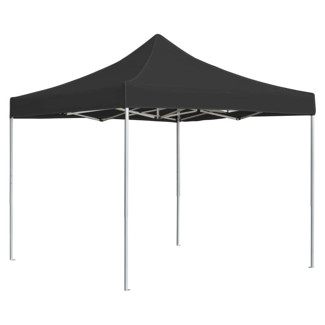 Professional Folding Party Tent Aluminum 9.8'x9.8' Anthracite,Professional Party Tent Durable Sunshade Shelter for Outdoor Events