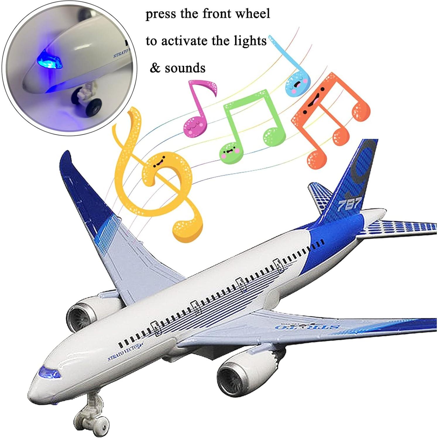 Avián de Juguete OTONOPI 787 Azul con Luces y Sonidos