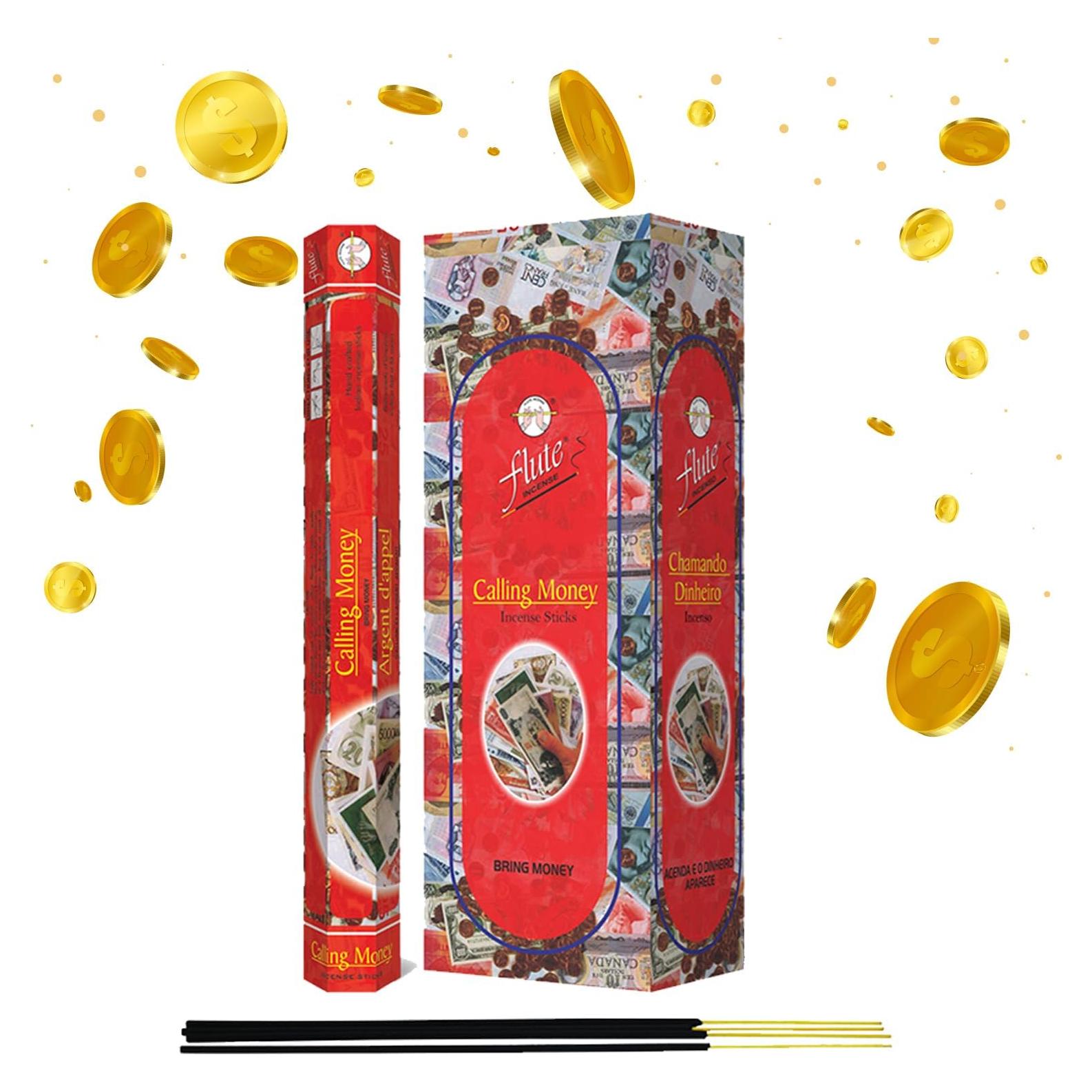 Incienso Flute Calling Money Genérico 120 Varitas Canela