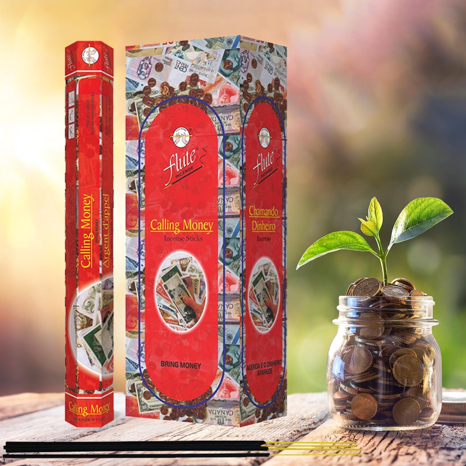 Incienso Flute Calling Money Genérico 120 Varitas Canela