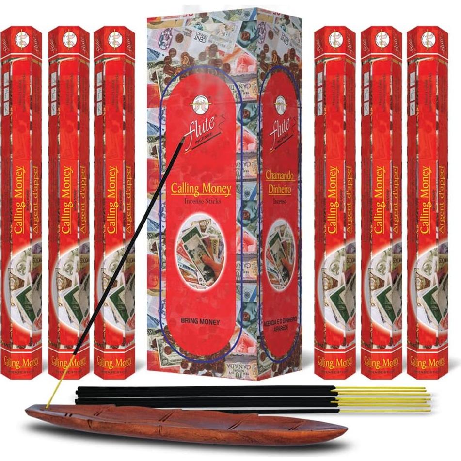 Incienso Flute Calling Money Genérico 120 Varitas Canela