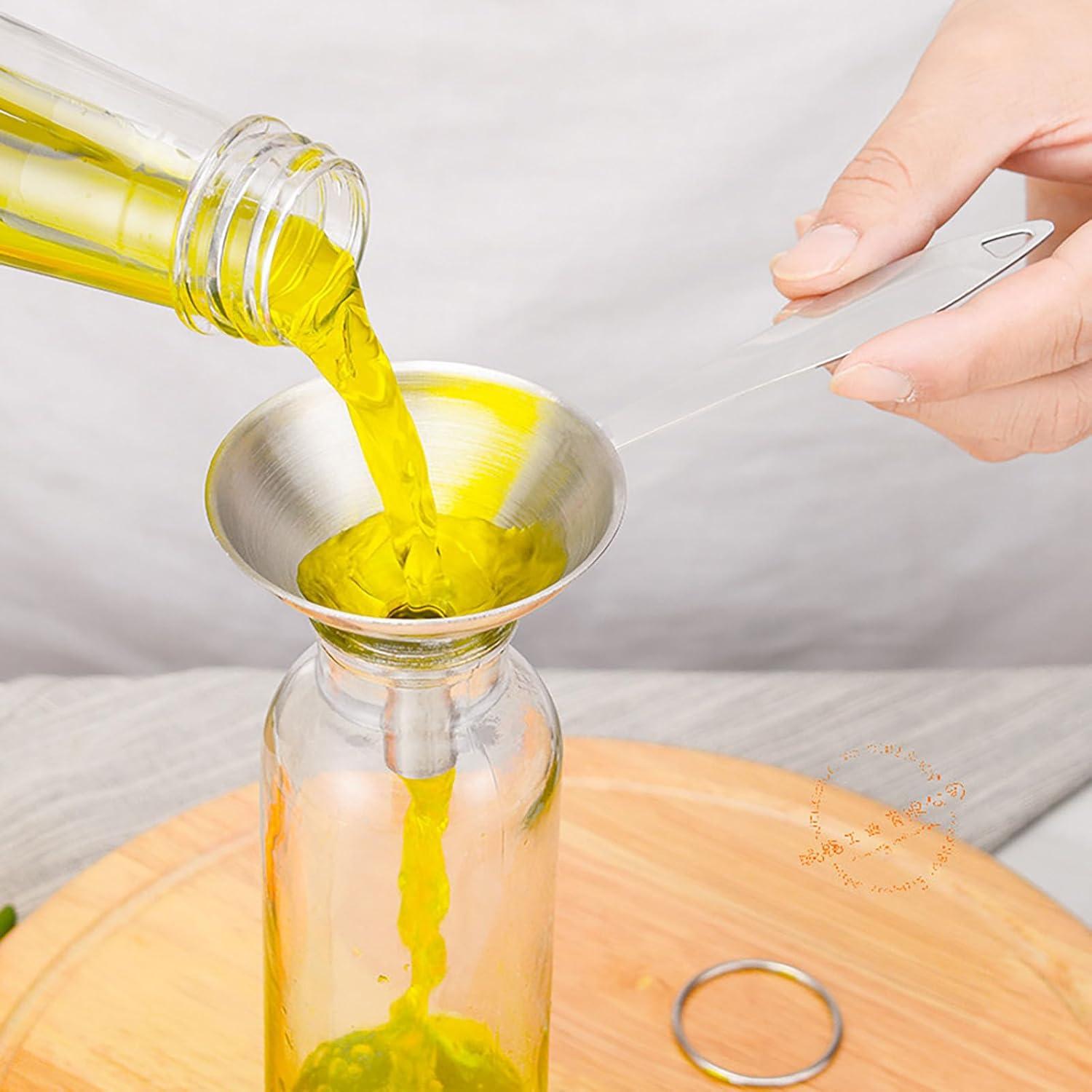 Embudo de Acero Inoxidable YIKANGHENG 3 Piezas con Mango