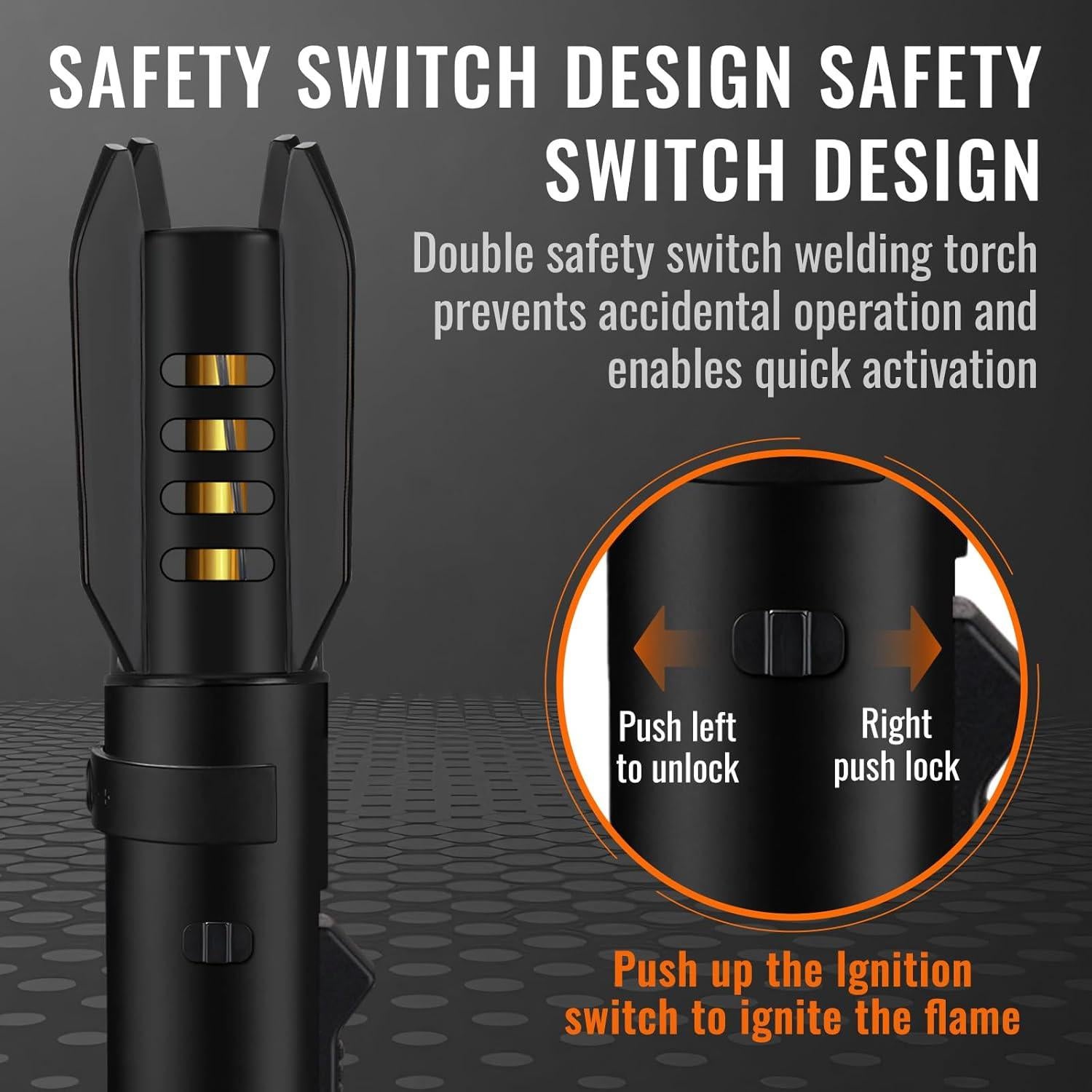 Encendedor de Antorcha Butano Honitra V1 Negro Ajustable