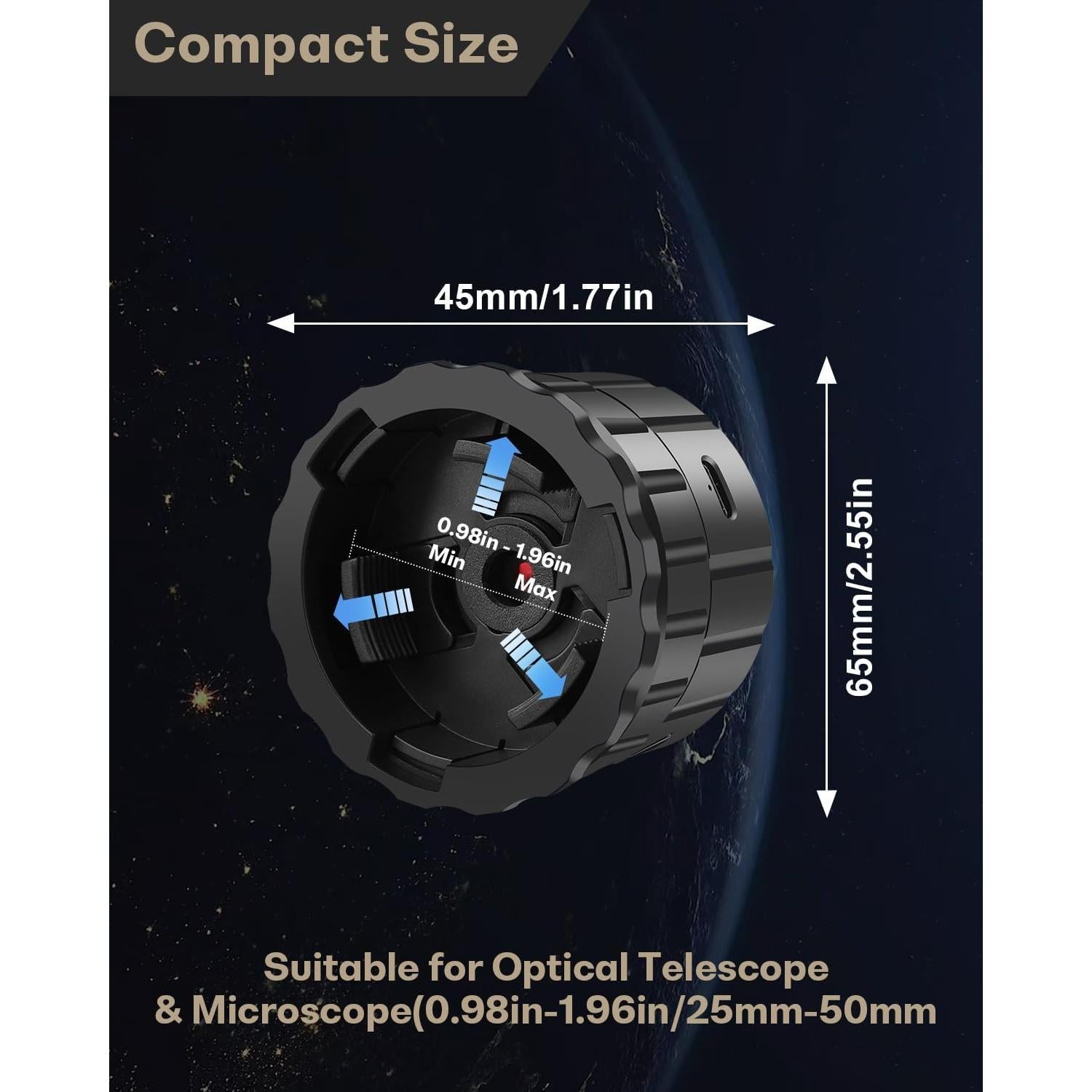 Cámara de Ocular WiFi dgtenk EP907 4MP para Telescopios