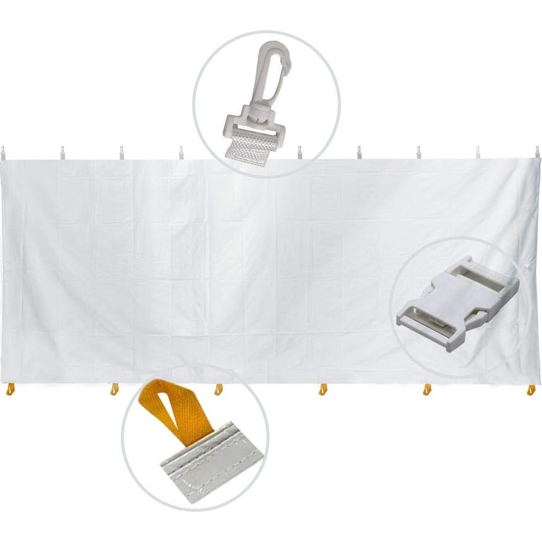 Kit de Paredes Laterales para Carpa 3 Sólidas y 1 Puerta TentandTable