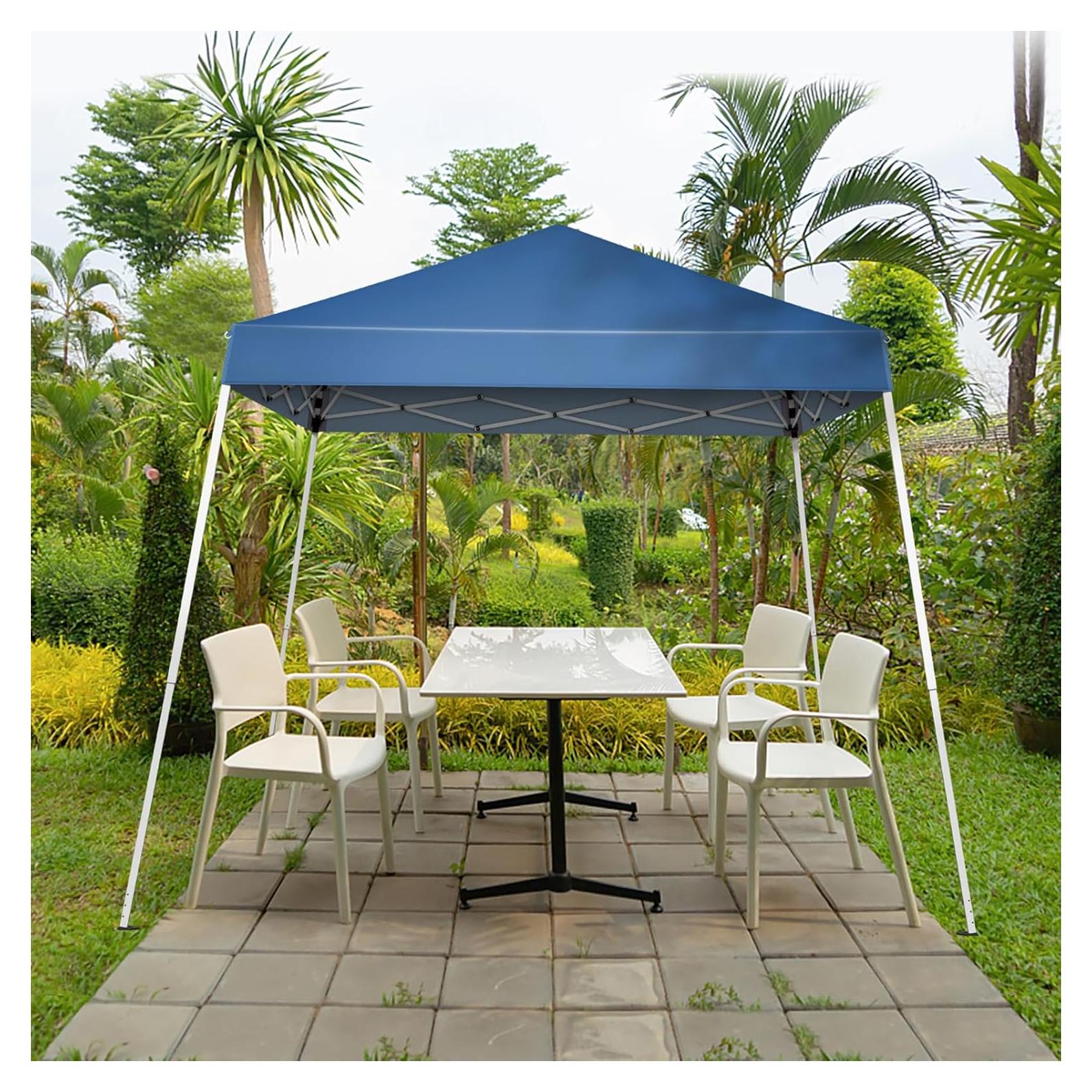 Carpa Plegable Impermeable JHengShop 2.4x2.4m Azul
