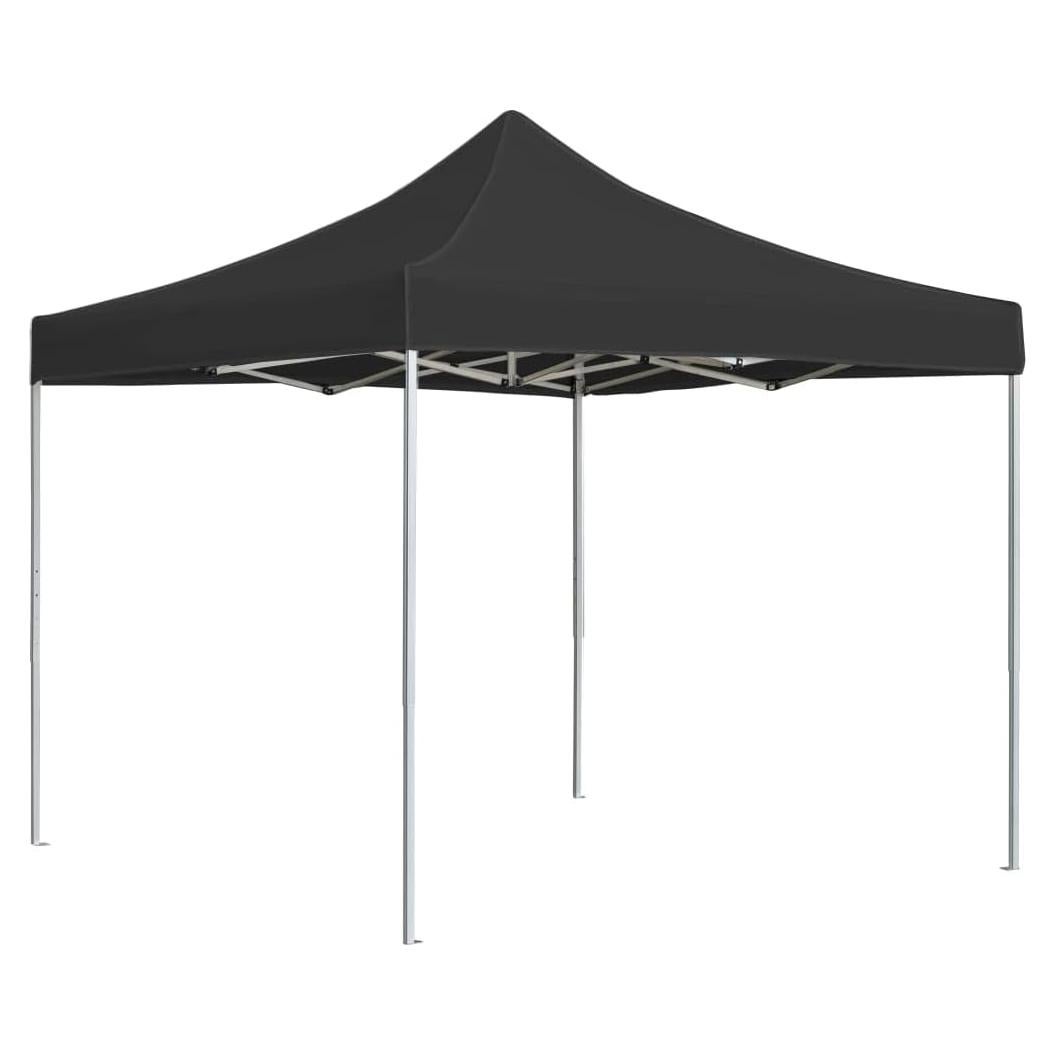 Professional Folding Party Tent Aluminum 9.8'x9.8' Anthracite,Professional Party Tent Durable Sunshade Shelter for Outdoor Events Outdoor Structures, Outdoor Canopies, Gazebos