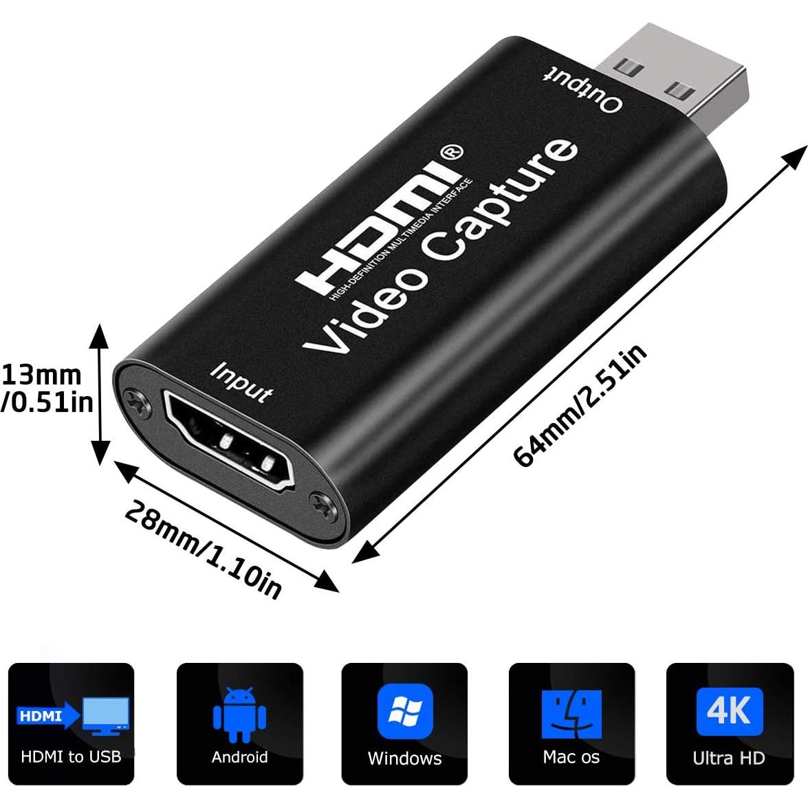 Tarjeta de Captura HDMI 4K Extenuating Threads Modelo A