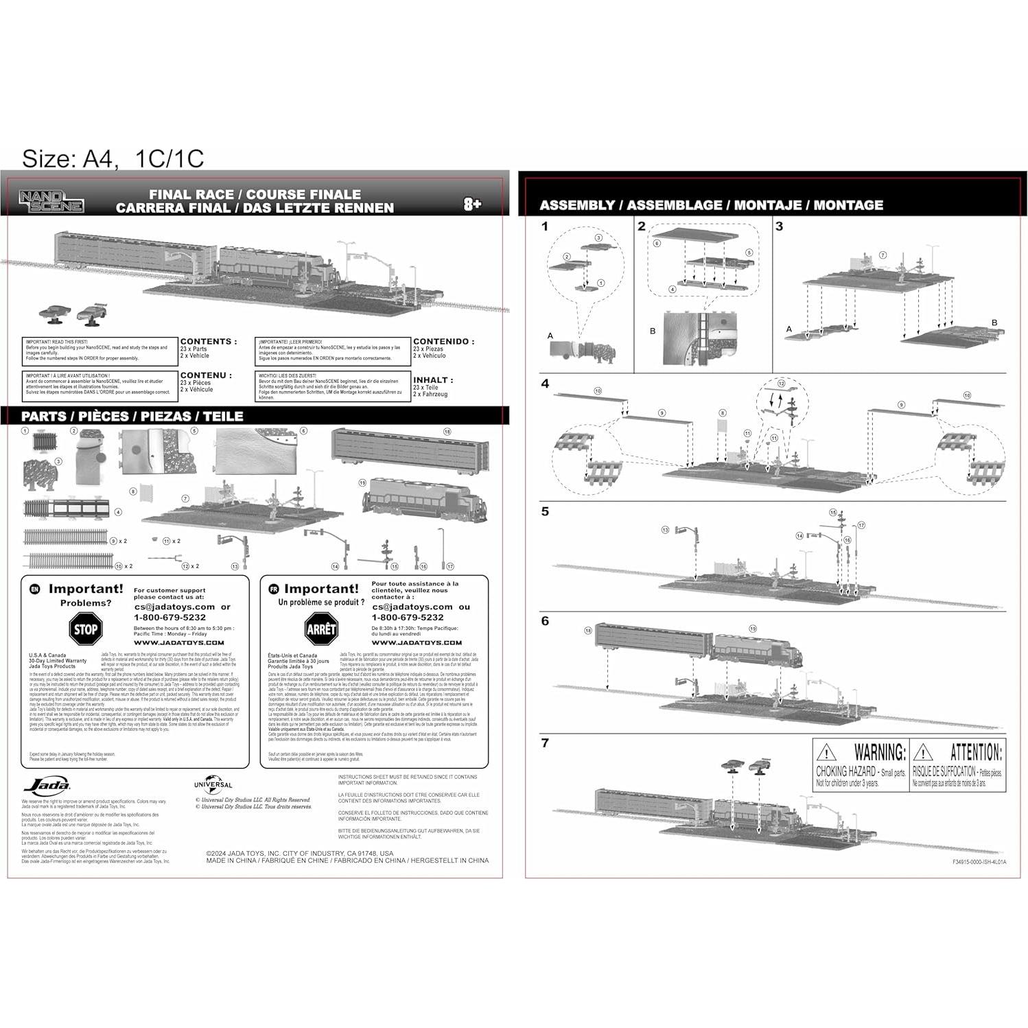 Diorama Rápido y Furioso Jada Toys con 2 Coches de Metal