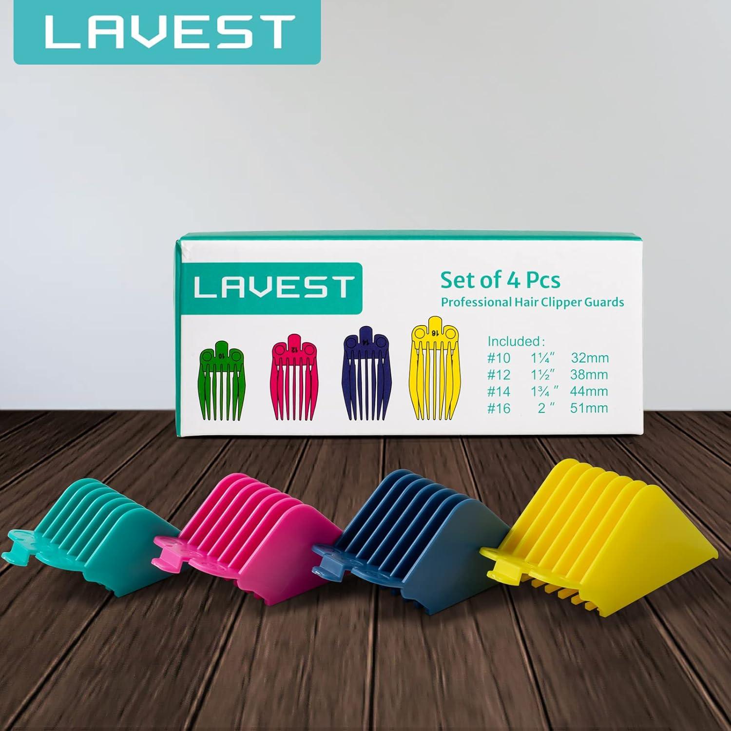 Guardas Clipper LAVEST 4 Piezas Compatible Wahl y Babyliss