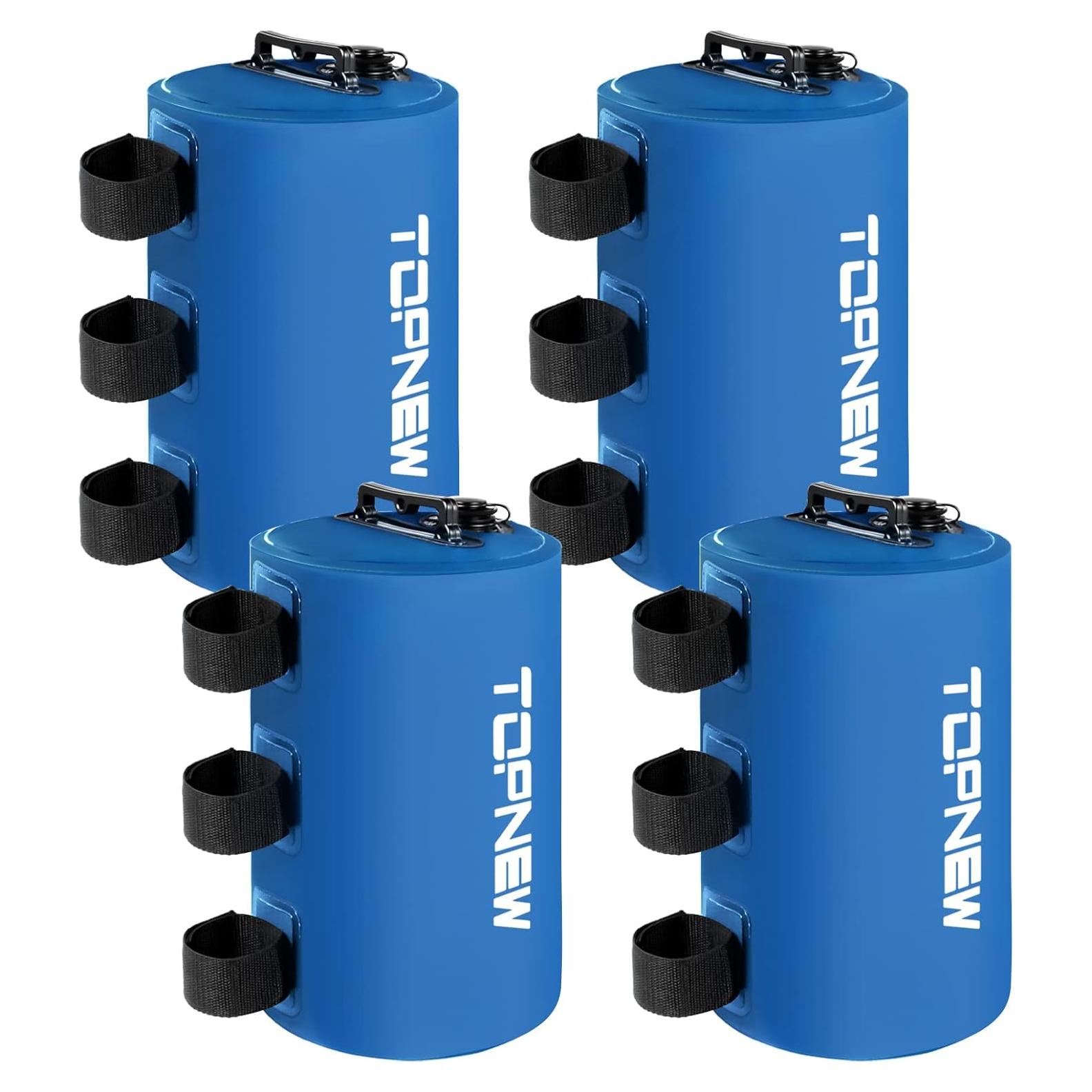 4 Pack Canopy Water Weight Bags, 88 LBS Water Tent Weights Set of 4 Leg Heavy Duty Weights for Pop Up Canopy, Canopies,Tent, Gazebo, Blue
