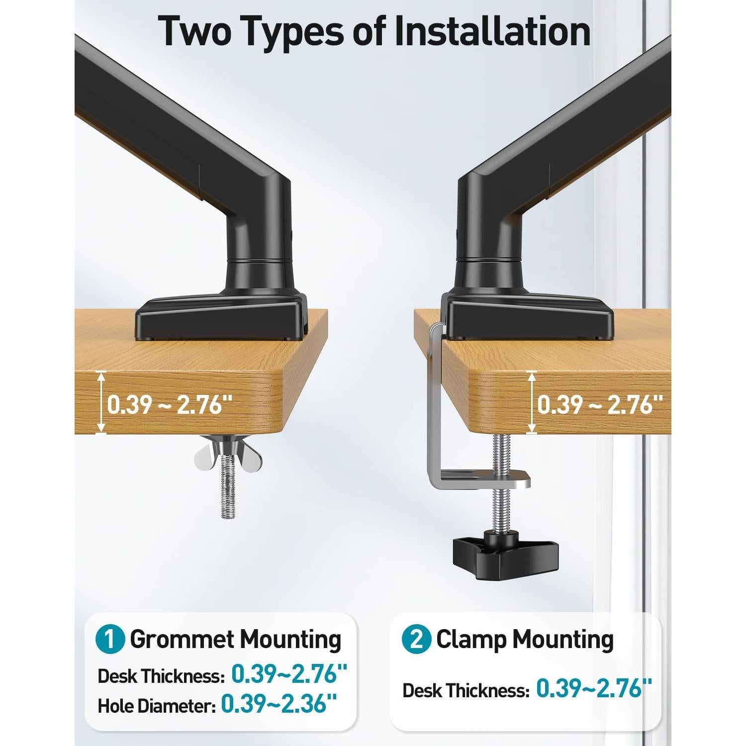 Soporte de Escritorio para Monitor MOUNT PRO 13-32" Negro
