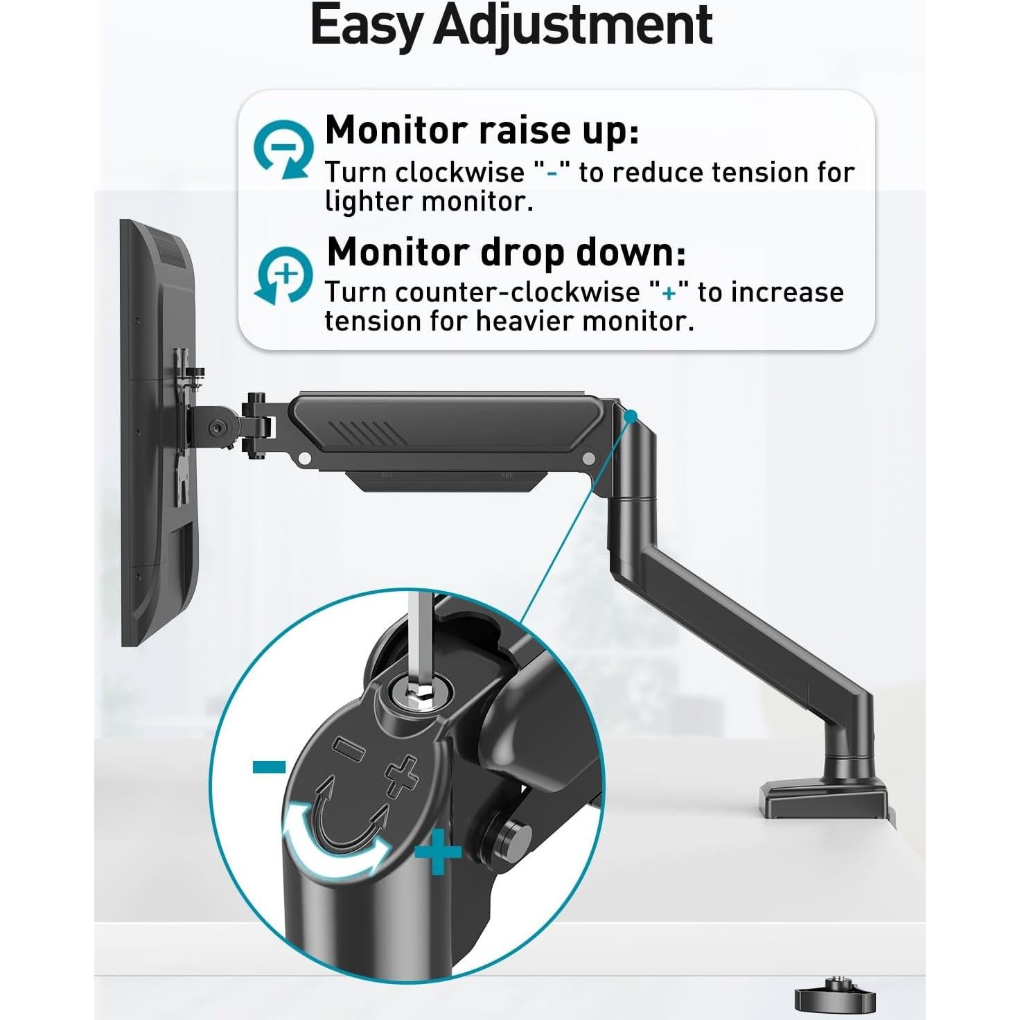 Soporte de Escritorio para Monitor MOUNT PRO 13-32" Negro