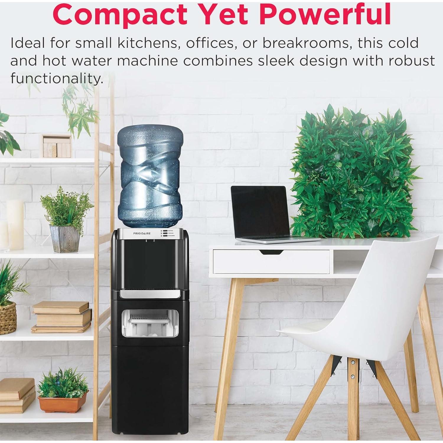 Máquina de Hielo y Agua Frigidaire 3 en 1 - Dispensador 5 Galones