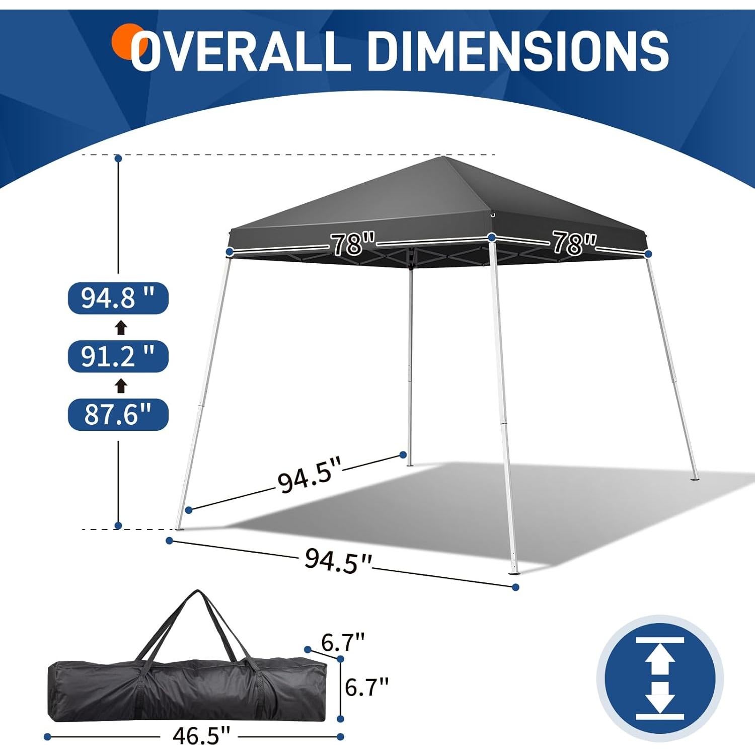 Carpa Pop Up 1.83x1.83m Flowshow, Resistente al Agua y UV