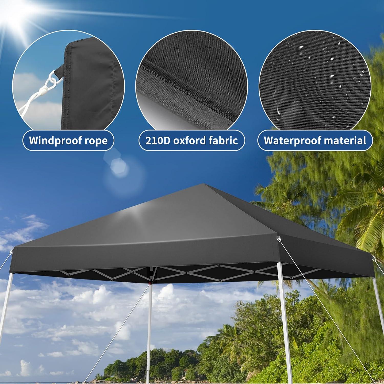 Carpa Pop Up 1.83x1.83m Flowshow, Resistente al Agua y UV
