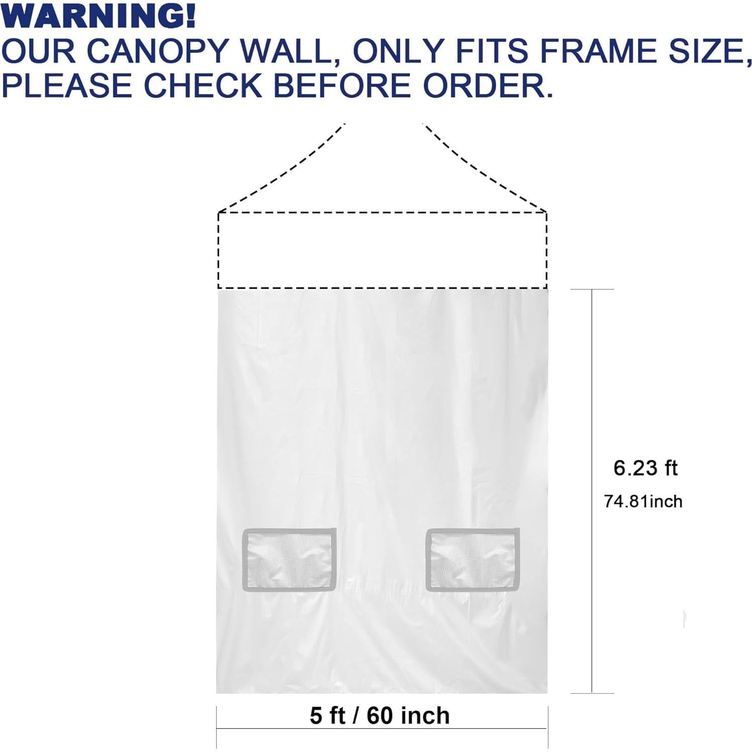 Pared Lateral Carpa 5x5 LUMA SHADES Beige Impermeable UV