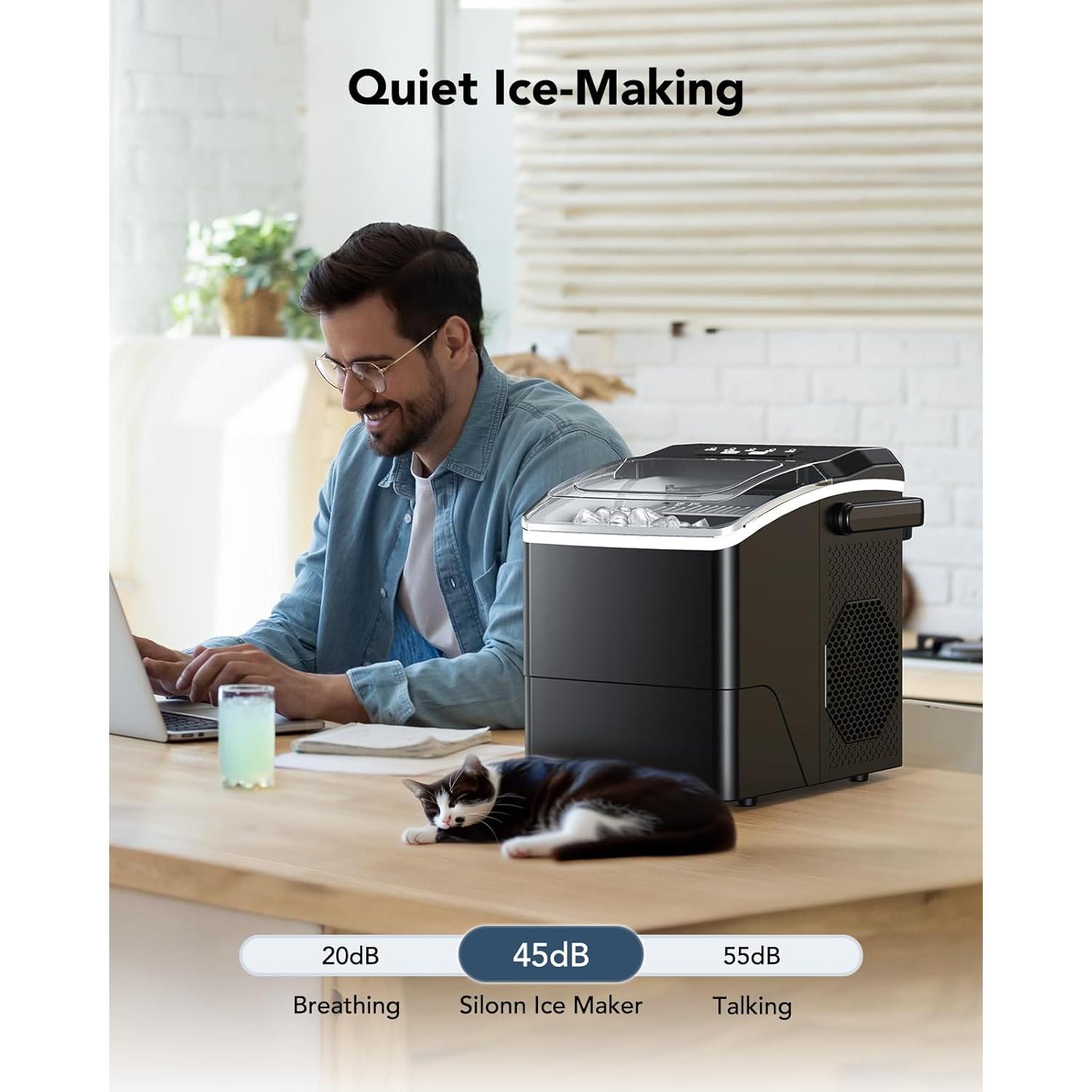 Máquina de Hielo Bebisuny 9 Cubos en 6 Minutos 11,79 kg