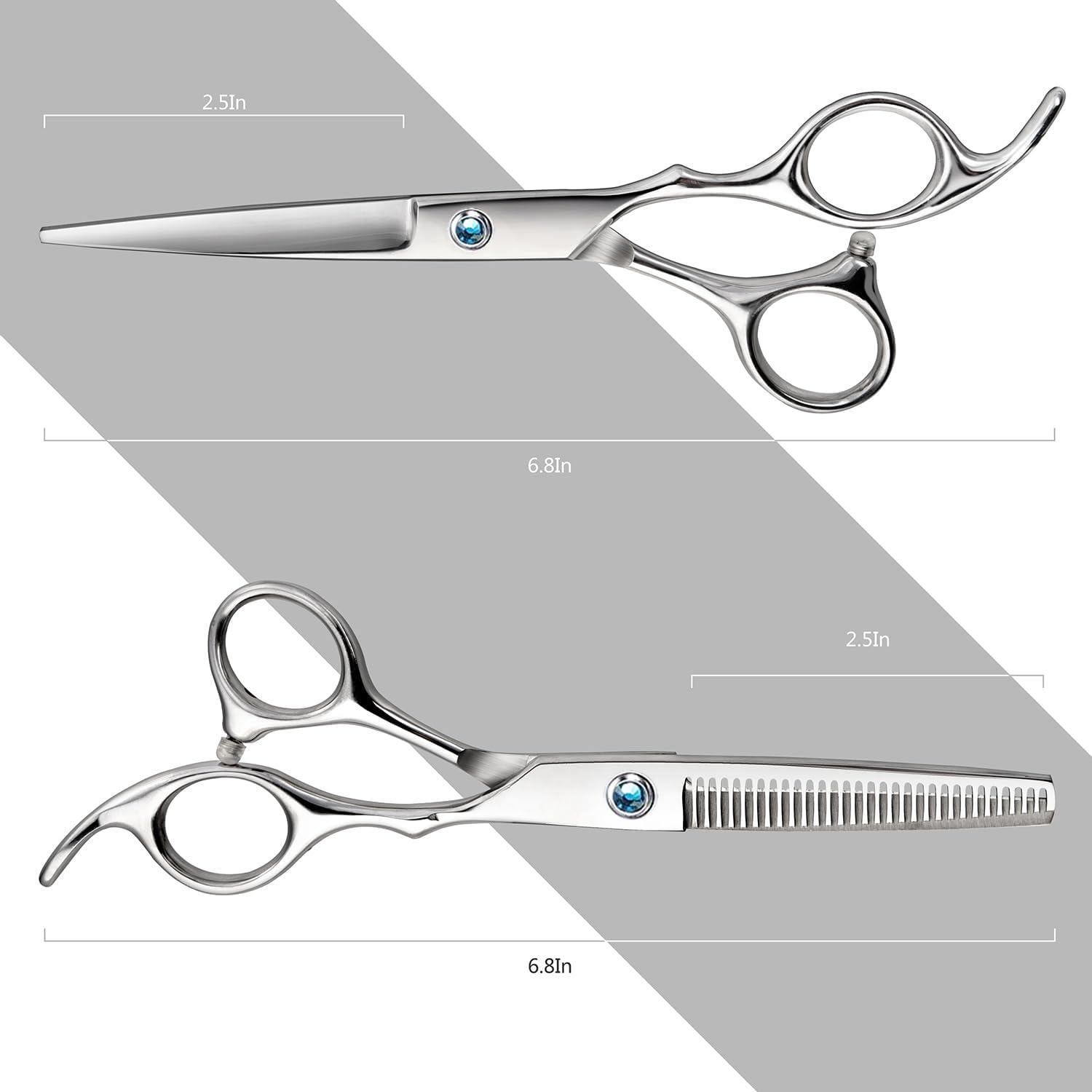 Kit Tijeras Peluquería Fcysy 10 Piezas Acero Inoxidable