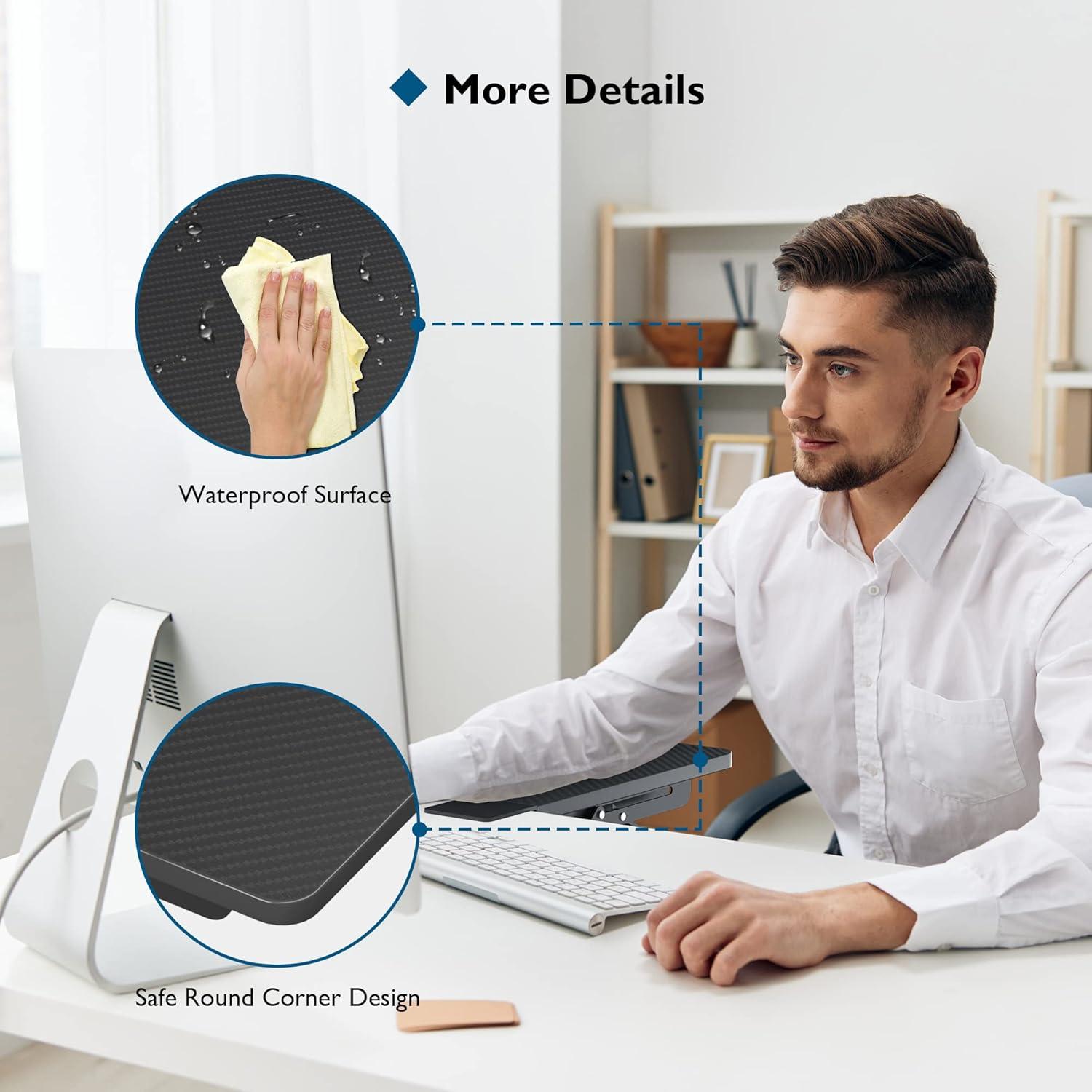 Bandeja Extensora Ergonómica BONTEC EH02 30x15cm Soporte Brazo