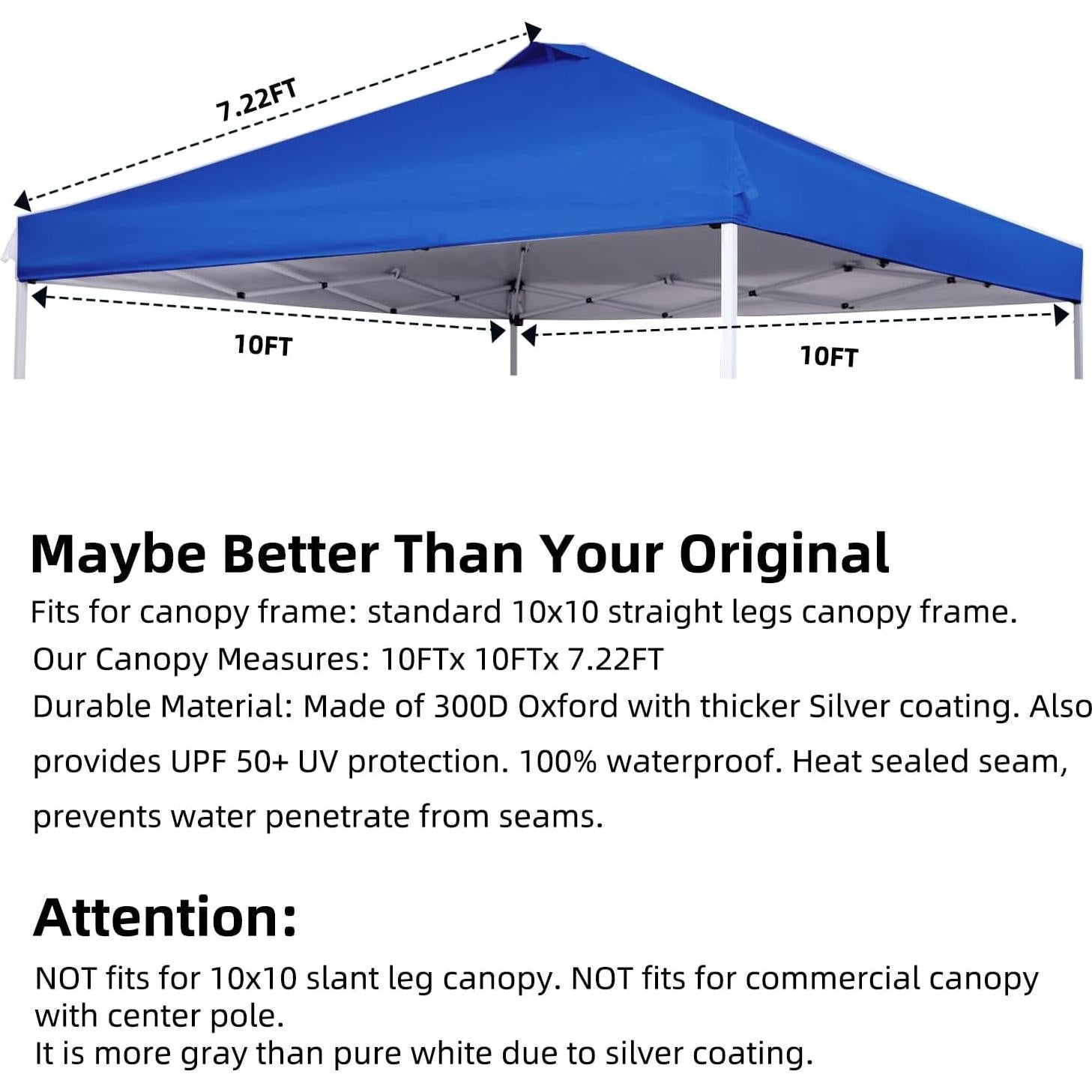 Cubierta de Reemplazo para Carpa Pop-up Outmax 3x3m Azul