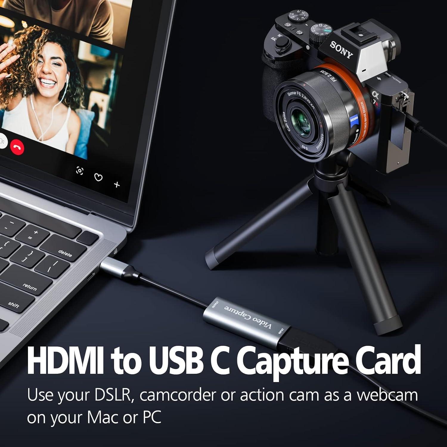 Tarjeta de Captura VIXLW 4K 1080P USB-C para Juegos