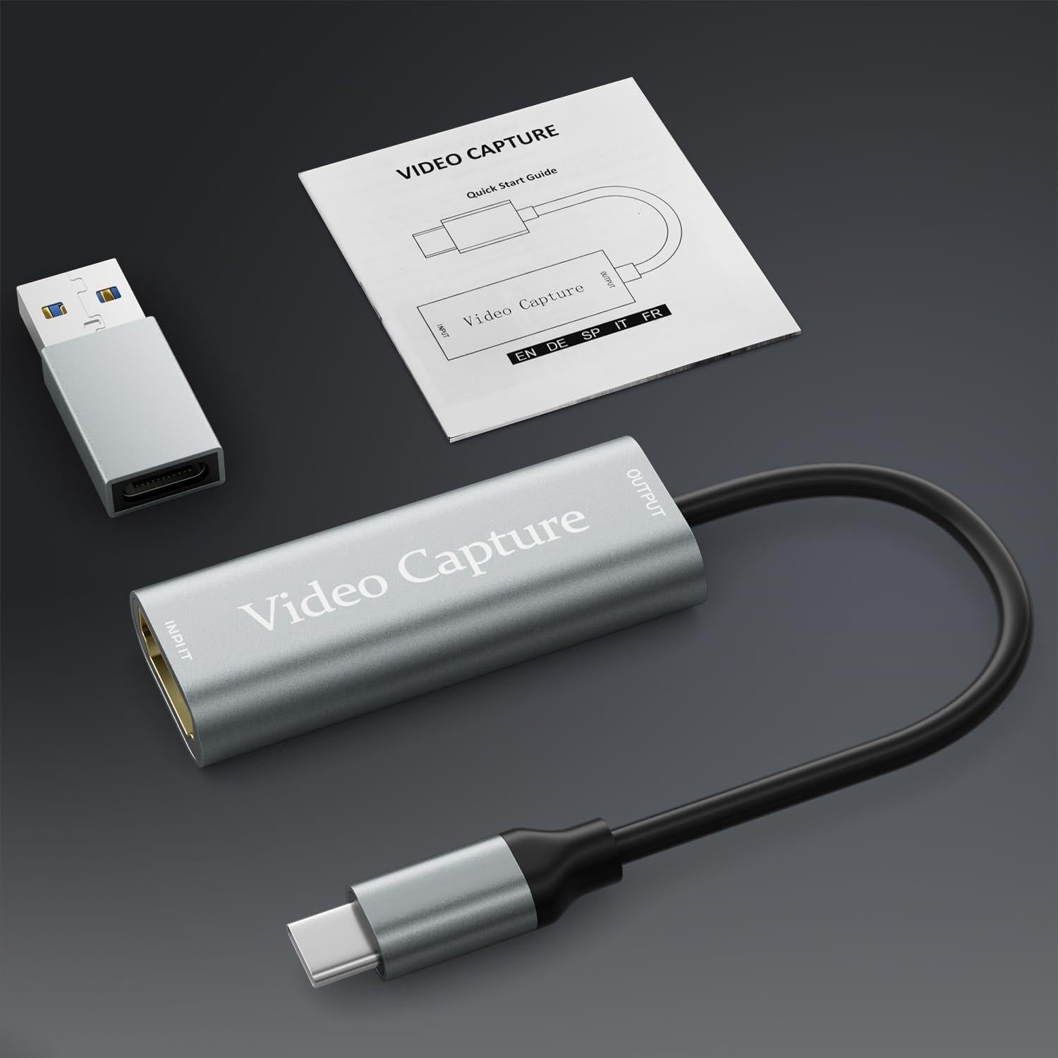 Tarjeta de Captura VIXLW 4K 1080P USB-C para Juegos