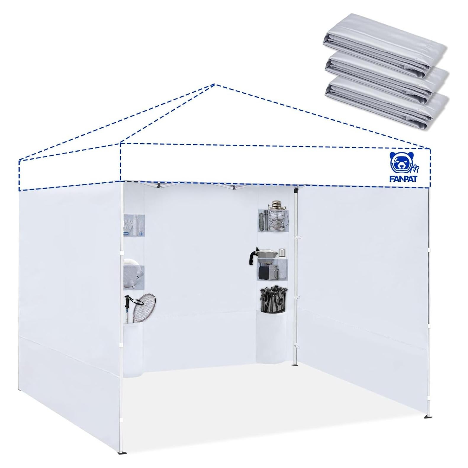 Paredes Laterales Carpa Instantánea FANPAT 3 Piezas 304.8x218.4 cm