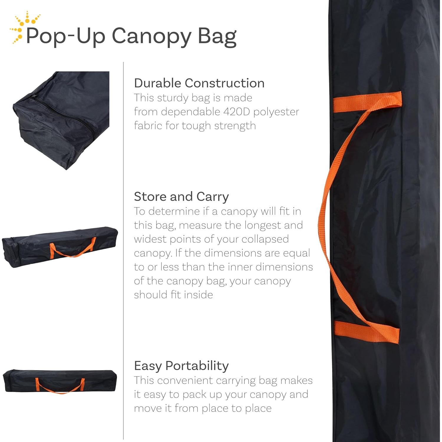 Bolsa Duffle Grande Sunnydaze 115.57 cm para Carpa Plegable