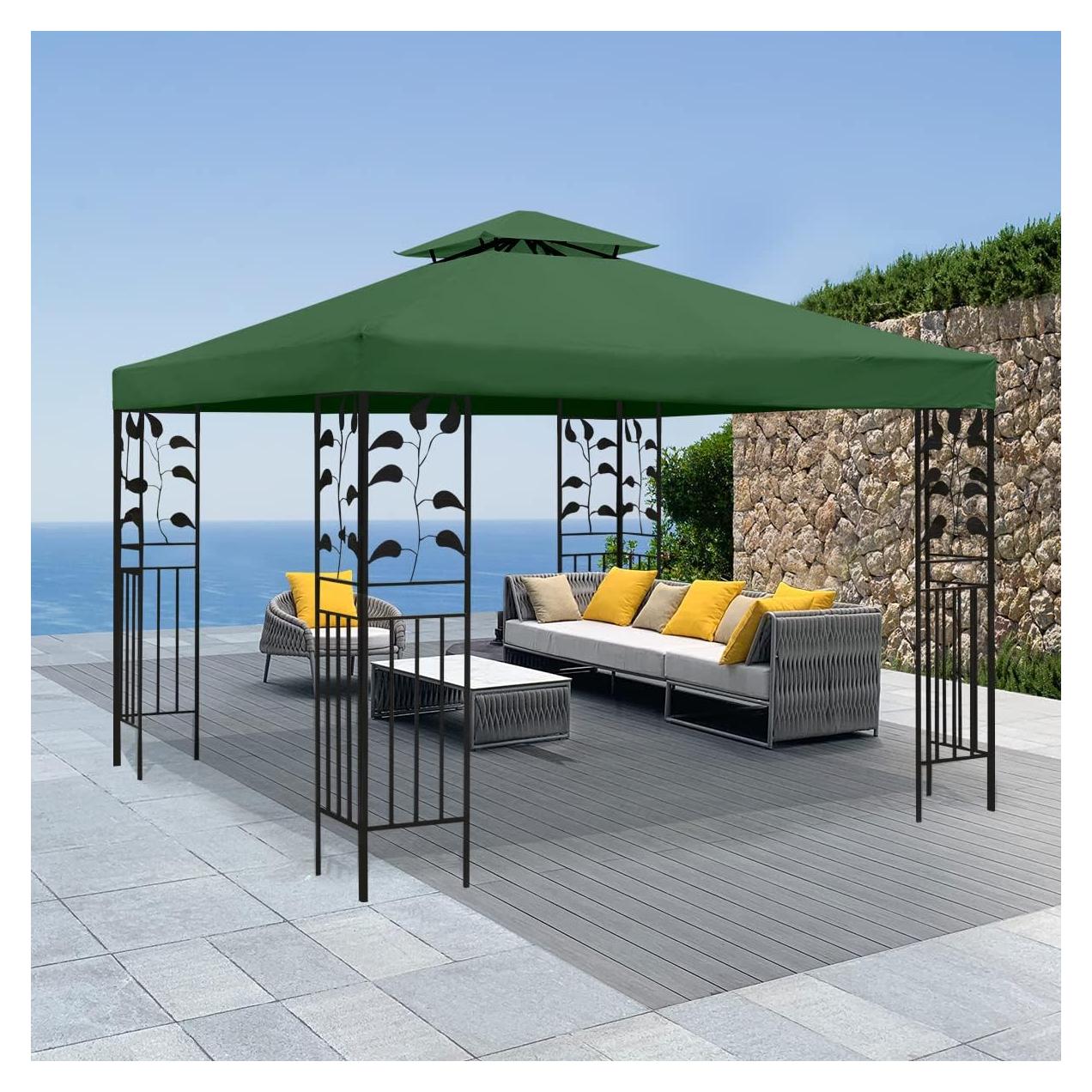 Techo de Repuesto para Gazebo Frtzal 3.05m Doble Capa Verde