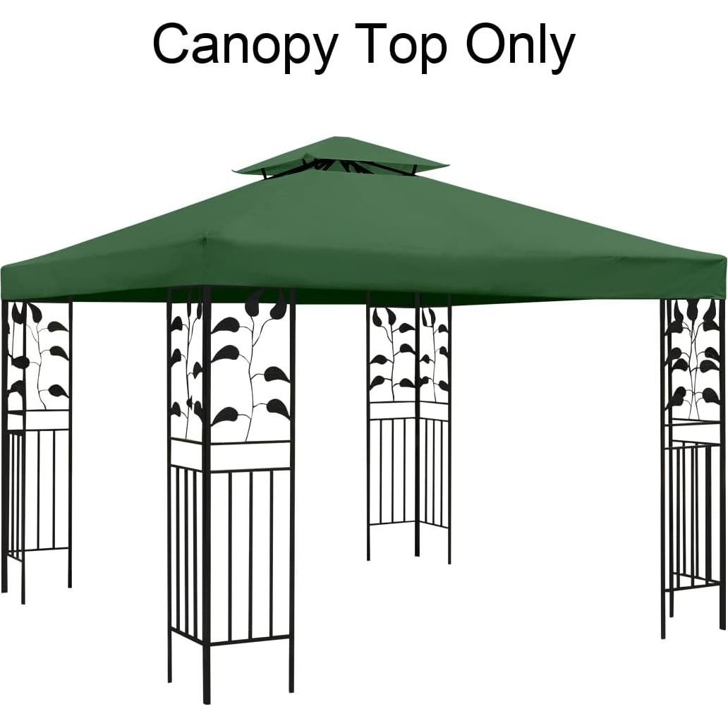 Techo de Repuesto para Gazebo Frtzal 3.05m Doble Capa Verde