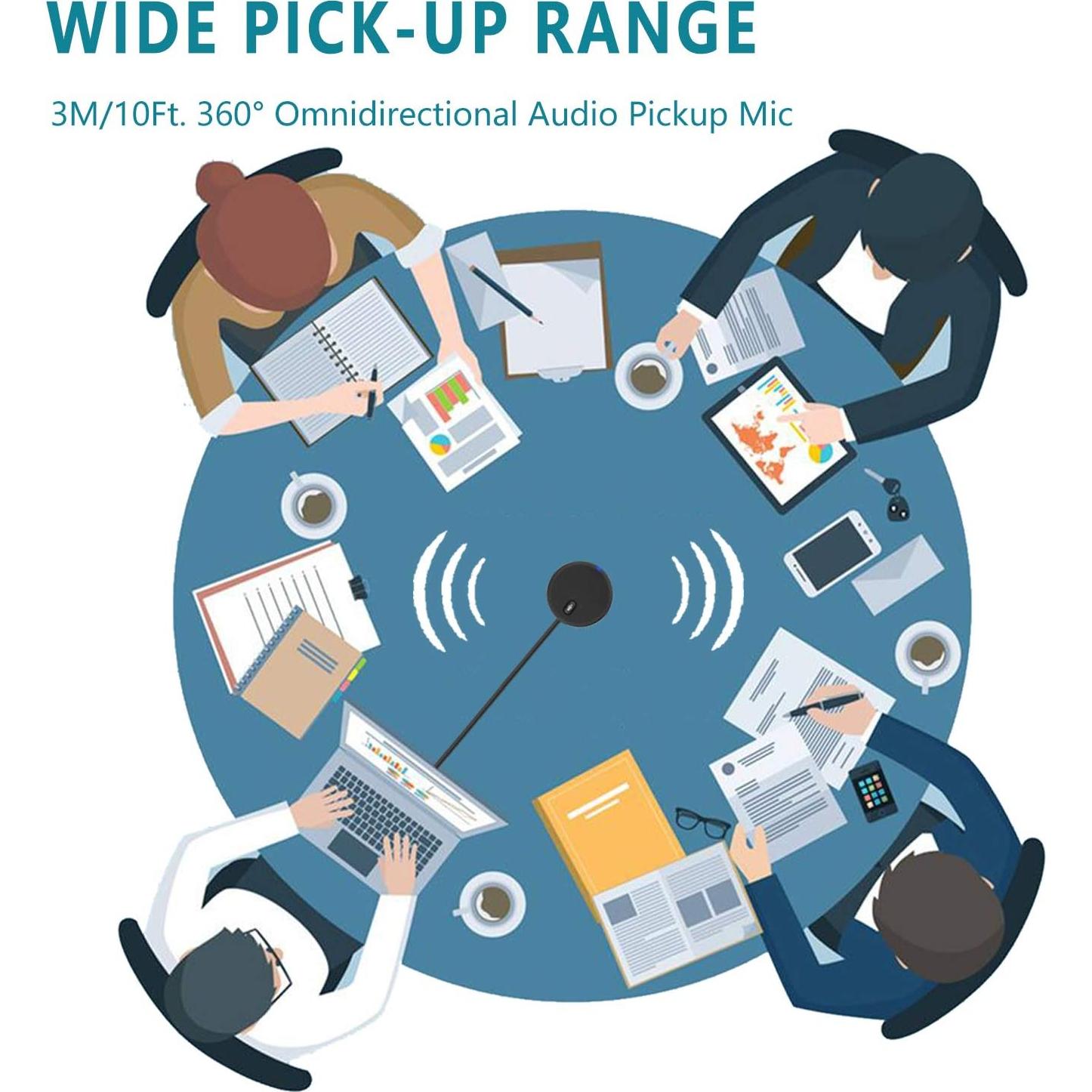 Micrófono de Conferencia USB Bonke UM02 360° Silencio