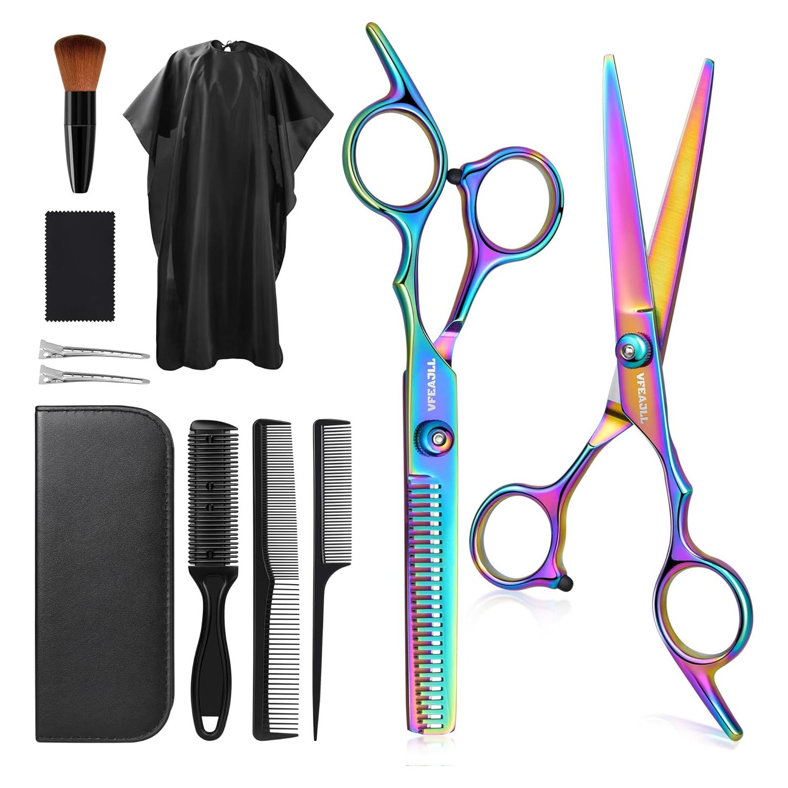 Kit Profesional de Tijeras para Cortar Cabello 11 Pzas