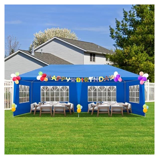 Carpa de Fiesta Exterior HopeHope 3x6m Impermeable con Paredes