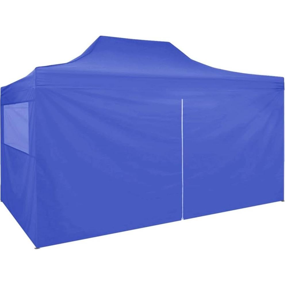 Carpa Plegable WEHUOSIF 2.99x4m Azul con 4 Paredes Laterales