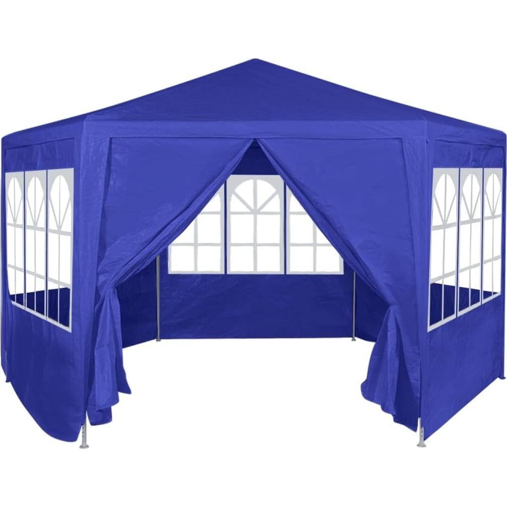 Carpa de Boda ZQQLVOO Azul 2.0m x 2.0m Hexagonal a Prueba de Agua