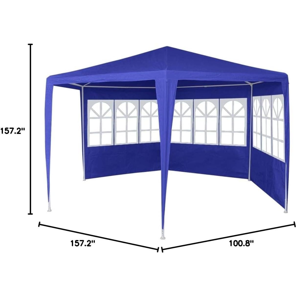 Carpa de Boda ZQQLVOO Azul 2.0m x 2.0m Hexagonal a Prueba de Agua