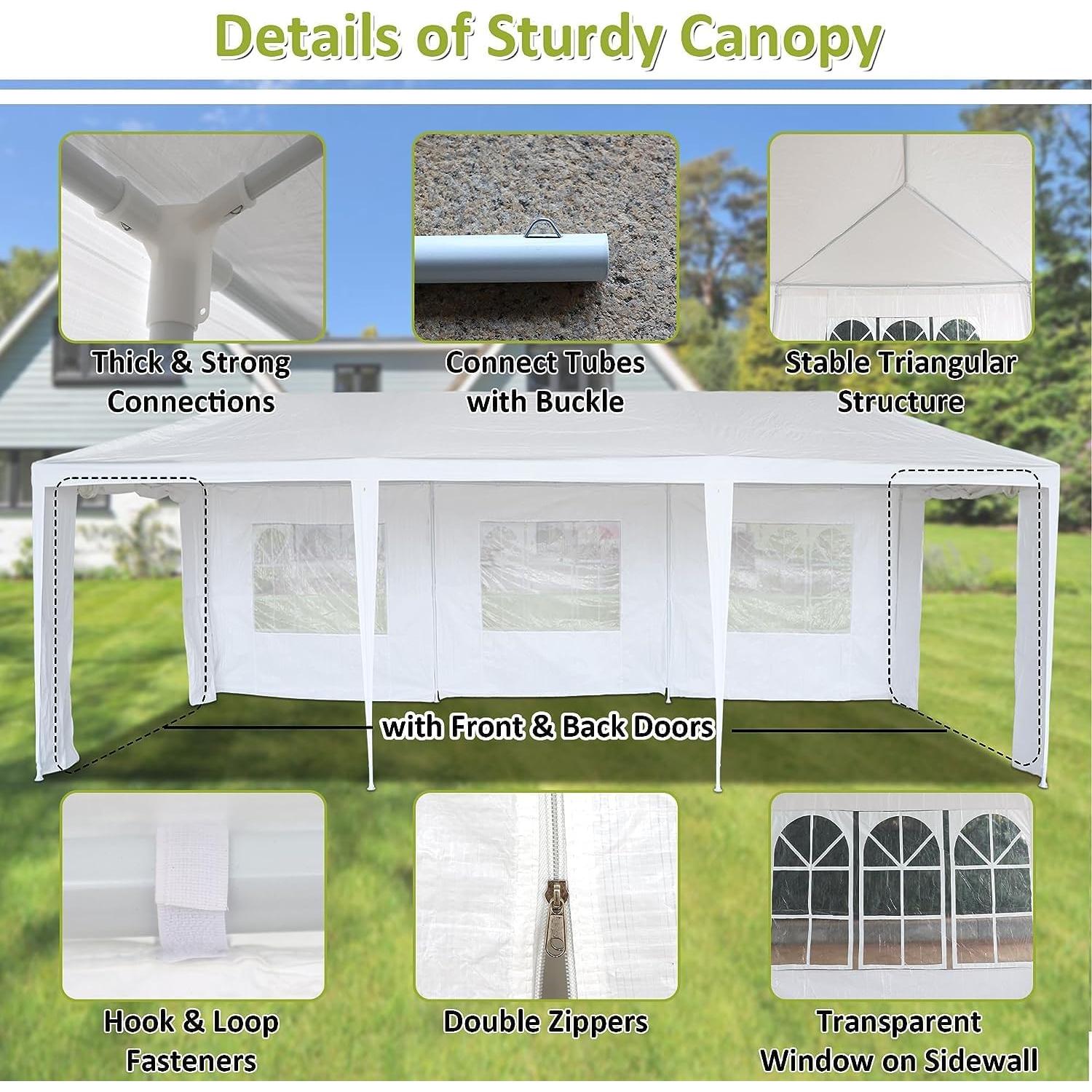 Carpa Instantánea BQOQB 3x9m Impermeable para Eventos